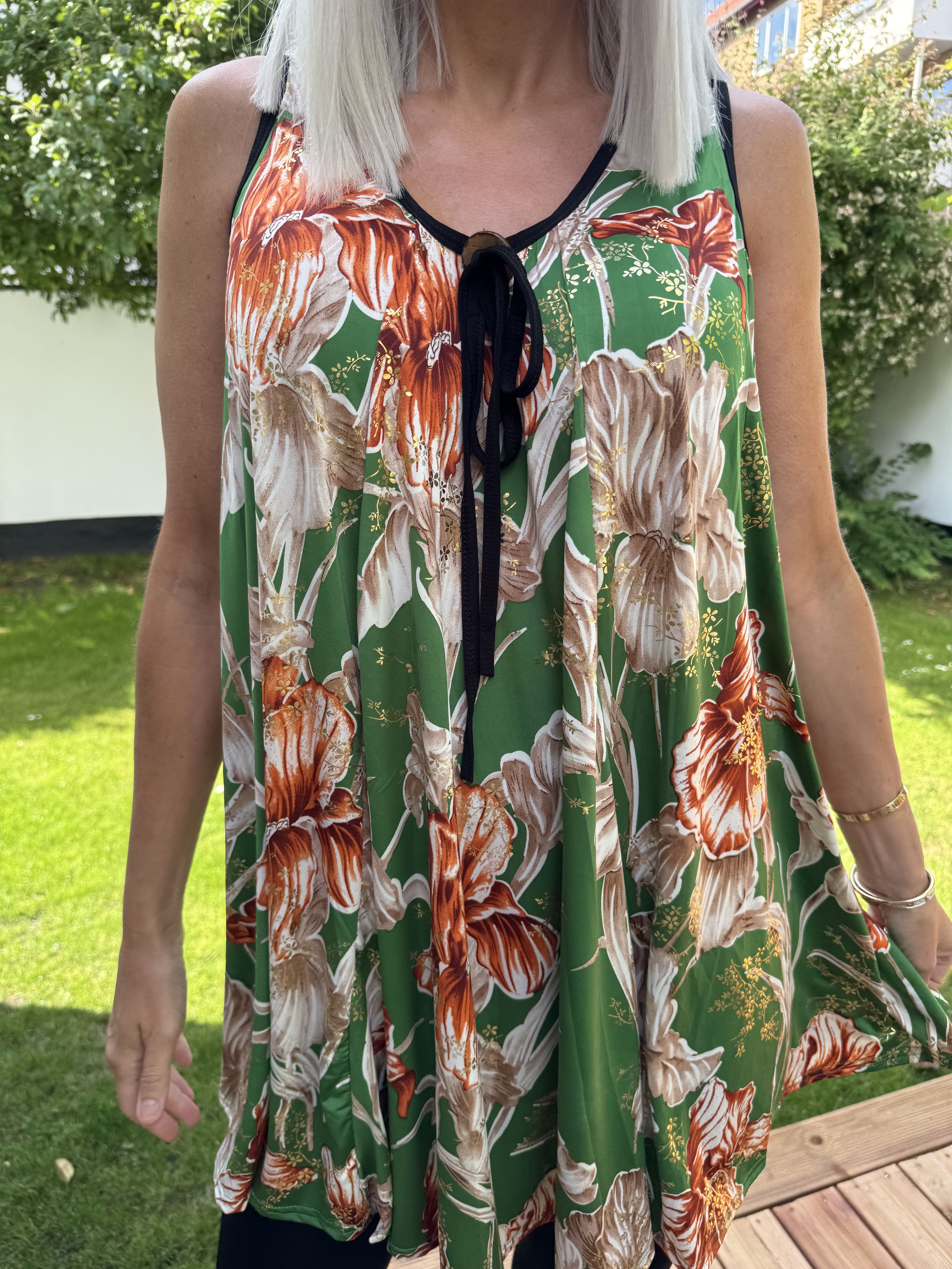 Palma Spring - Lång mönstrad tunika i stretchigt tyg