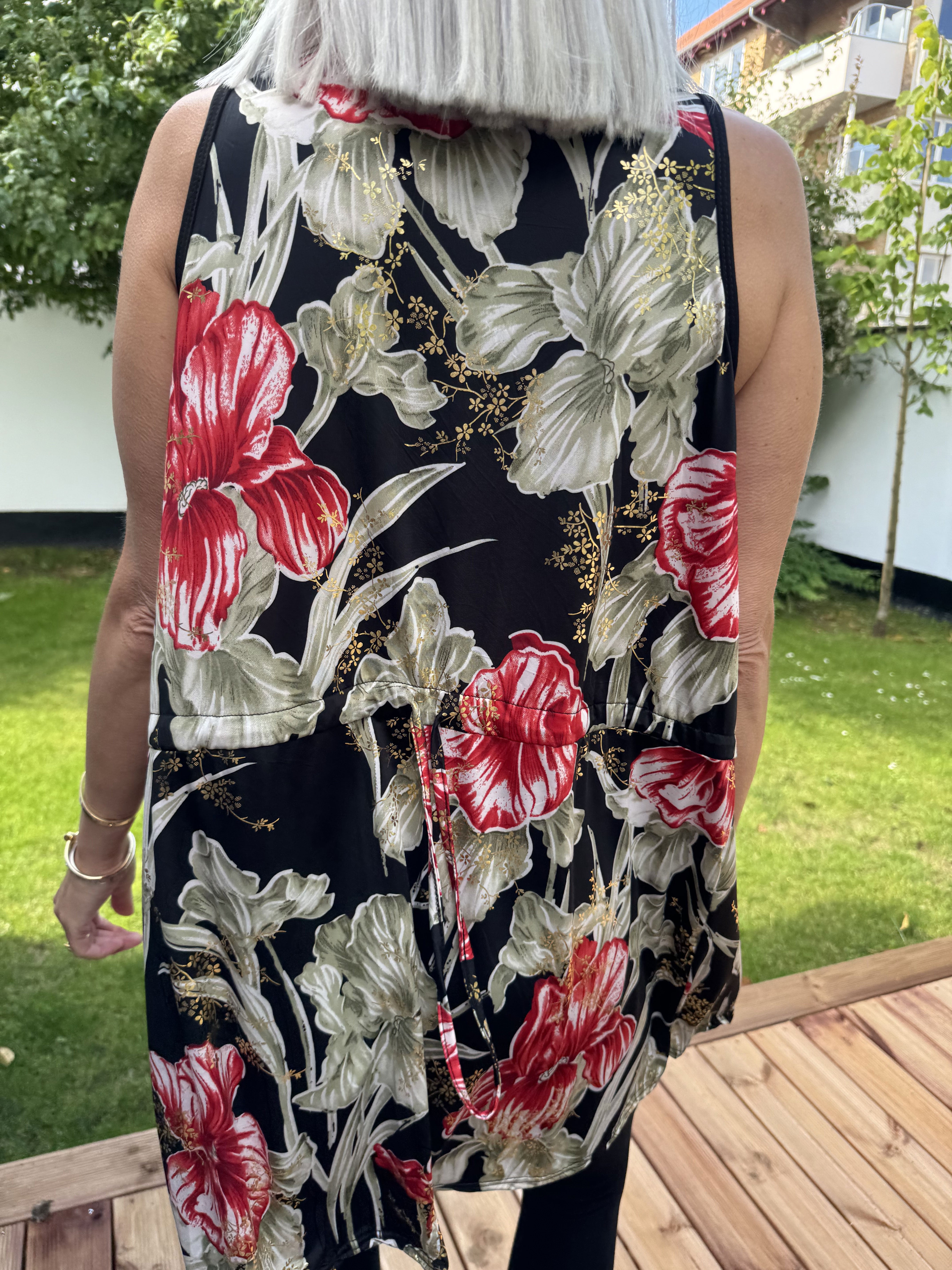 Palma Spring - Lång mönstrad tunika i stretchigt tyg