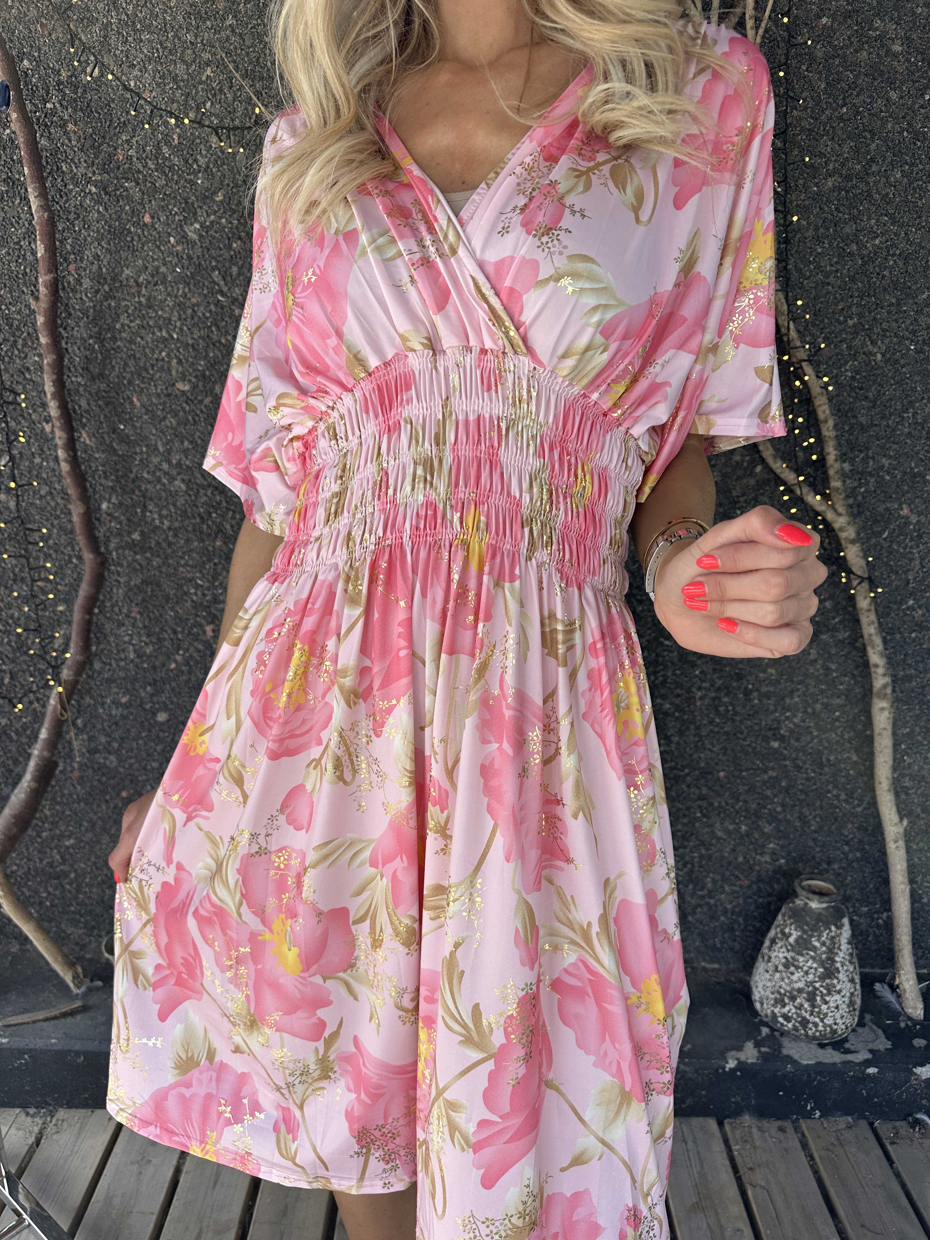 Pams Botanic Short - Stretchig blommig klänning