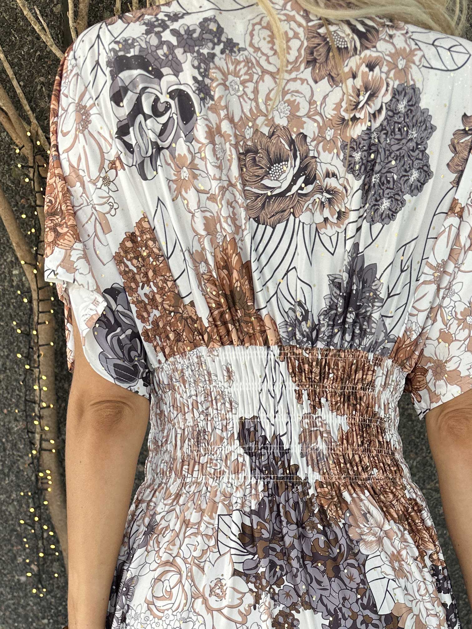 Pams Coachella - Stretchig klänning med färgat mönster