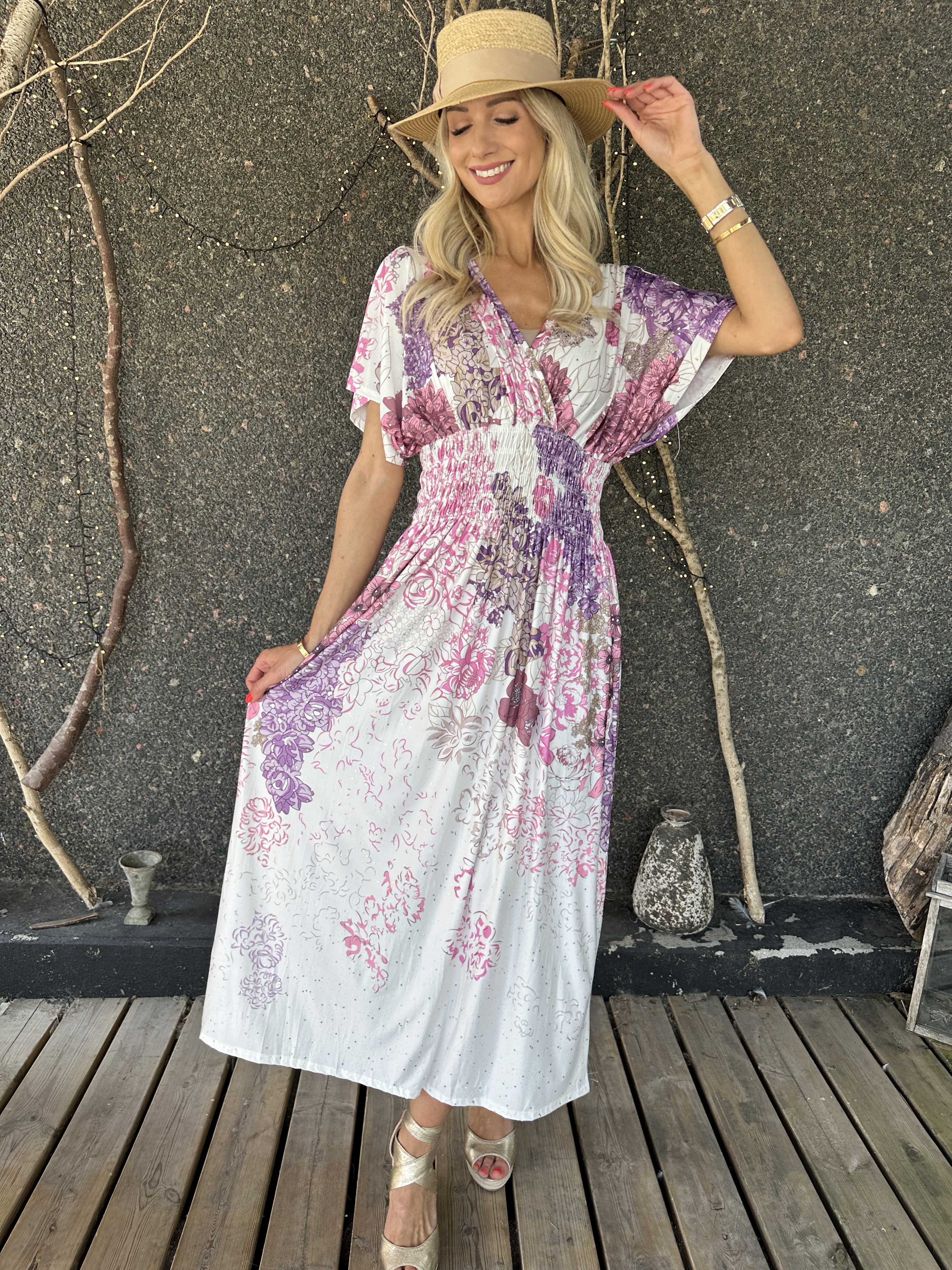 Pams Coachella - Stretchig klänning med färgat mönster