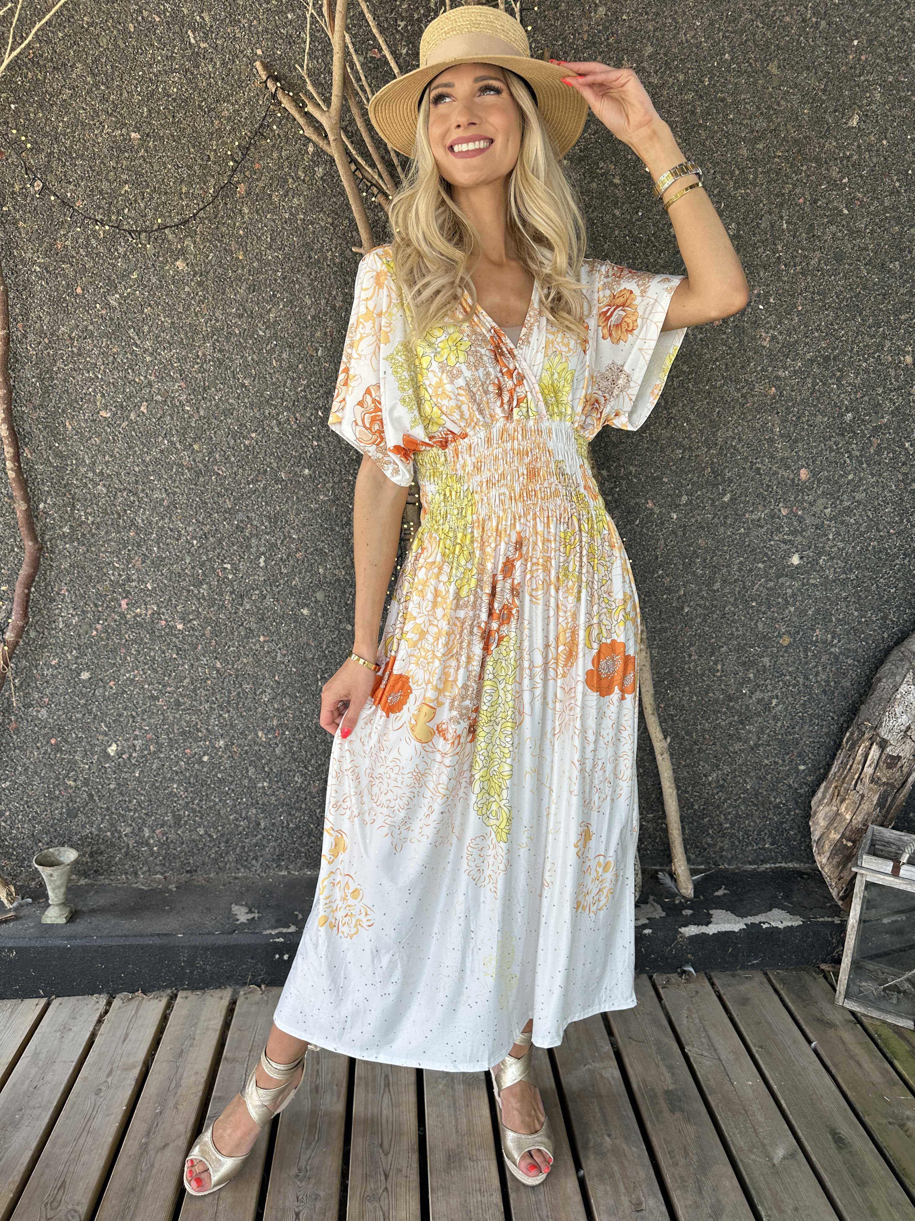 Pams Coachella - Stretchig klänning med färgat mönster