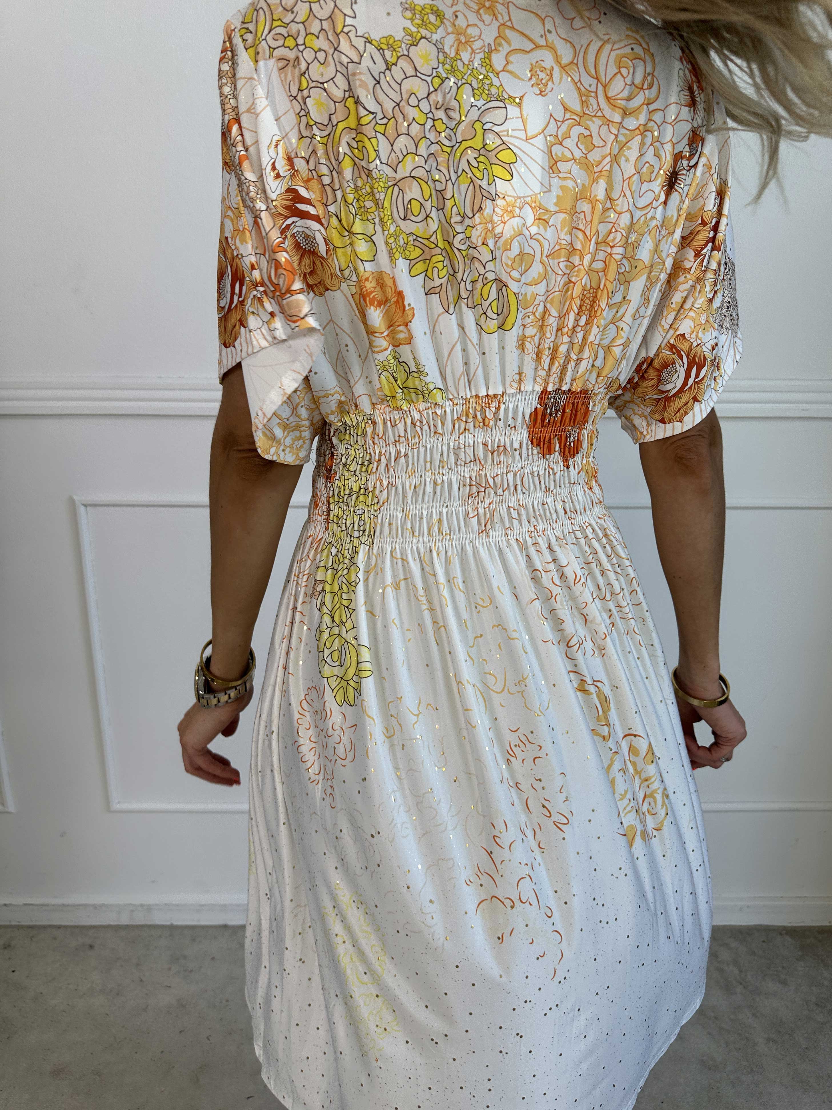 Pams Coachella Short - Stretchig klänning med färgat mönster