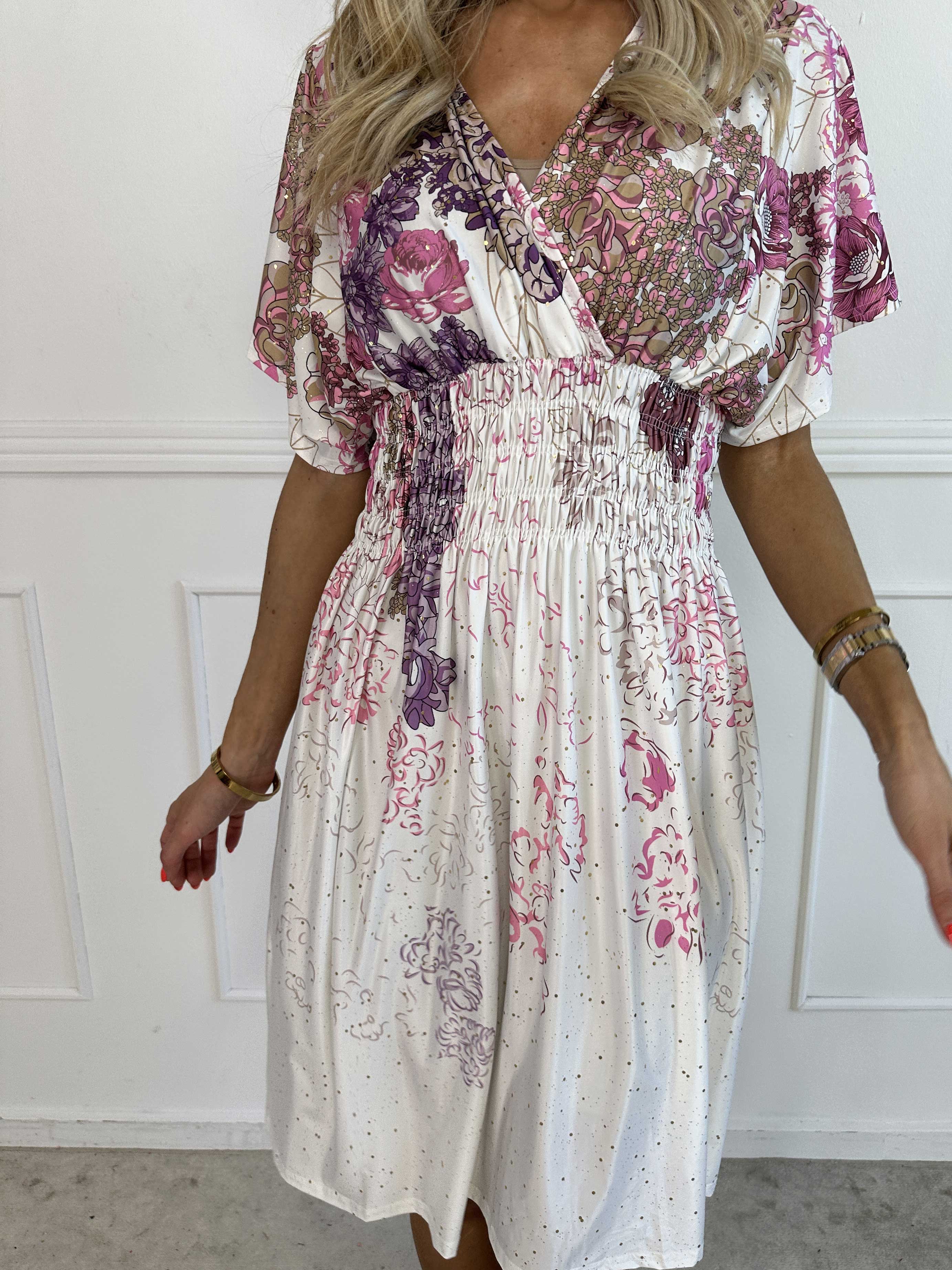 Pams Coachella Short - Stretchig klänning med färgat mönster