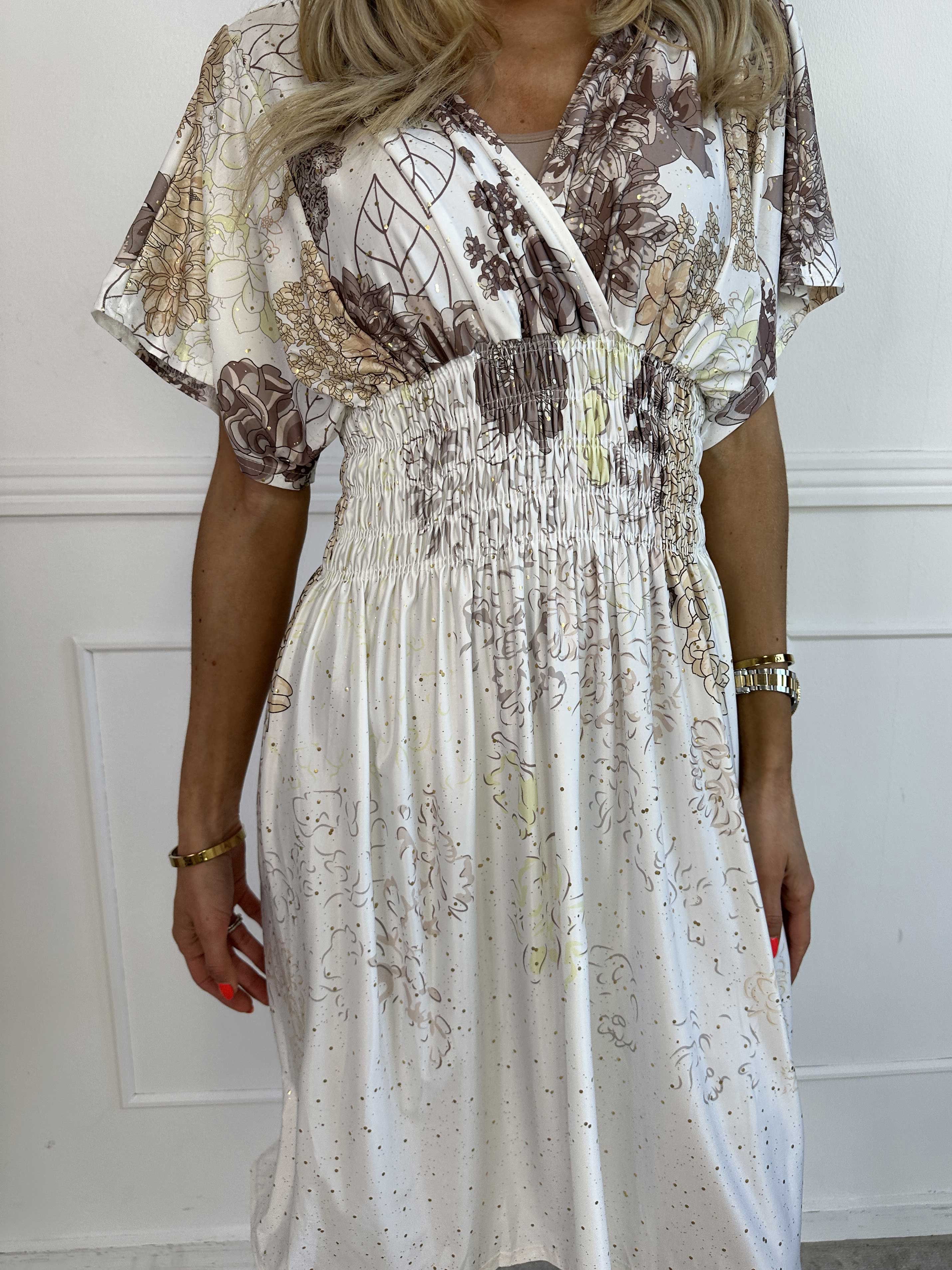 Pams Coachella Short - Stretchig klänning med färgat mönster