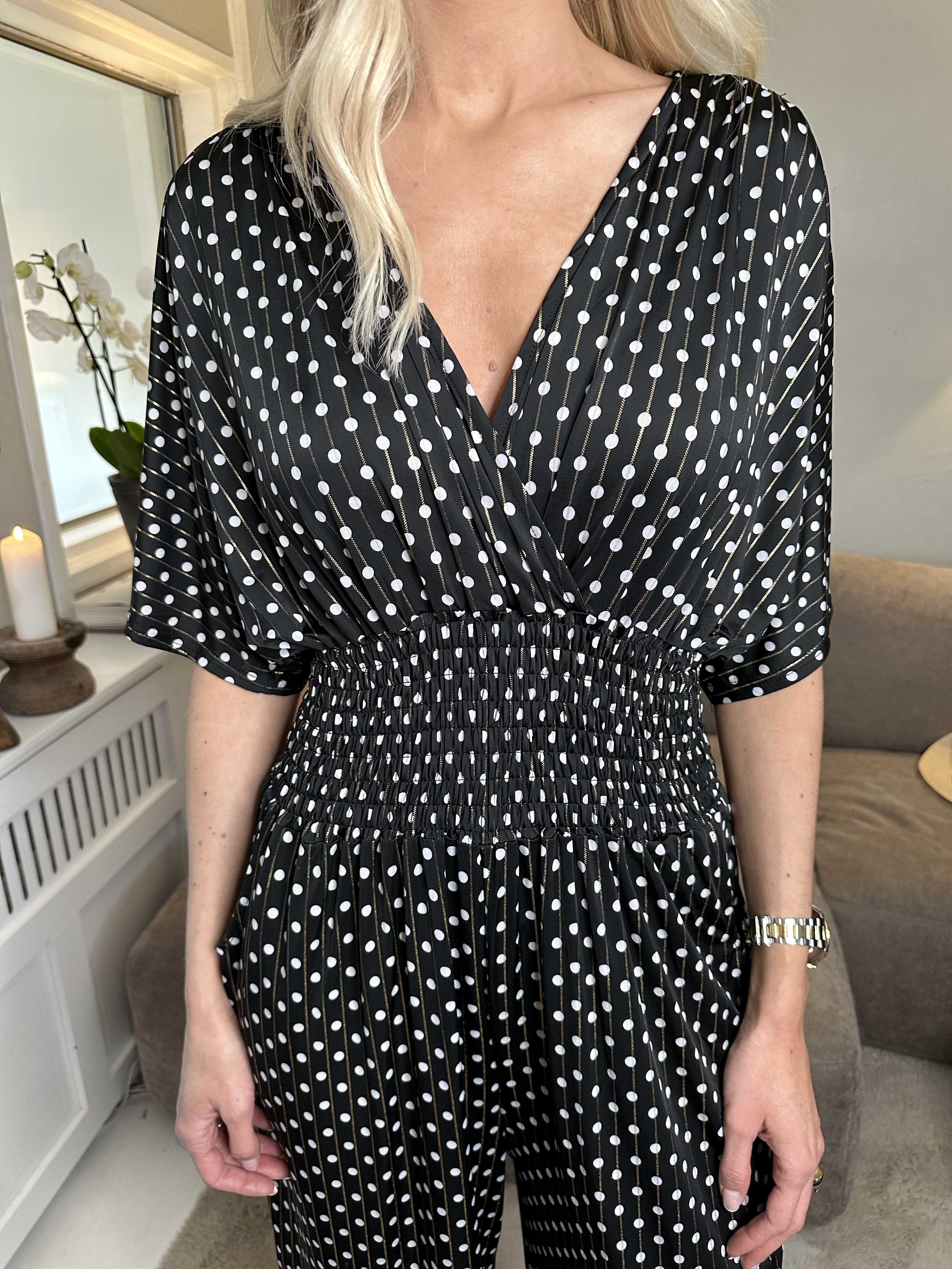 Pams Dot Jumpsuit - Jumpsuit med resår och prickar