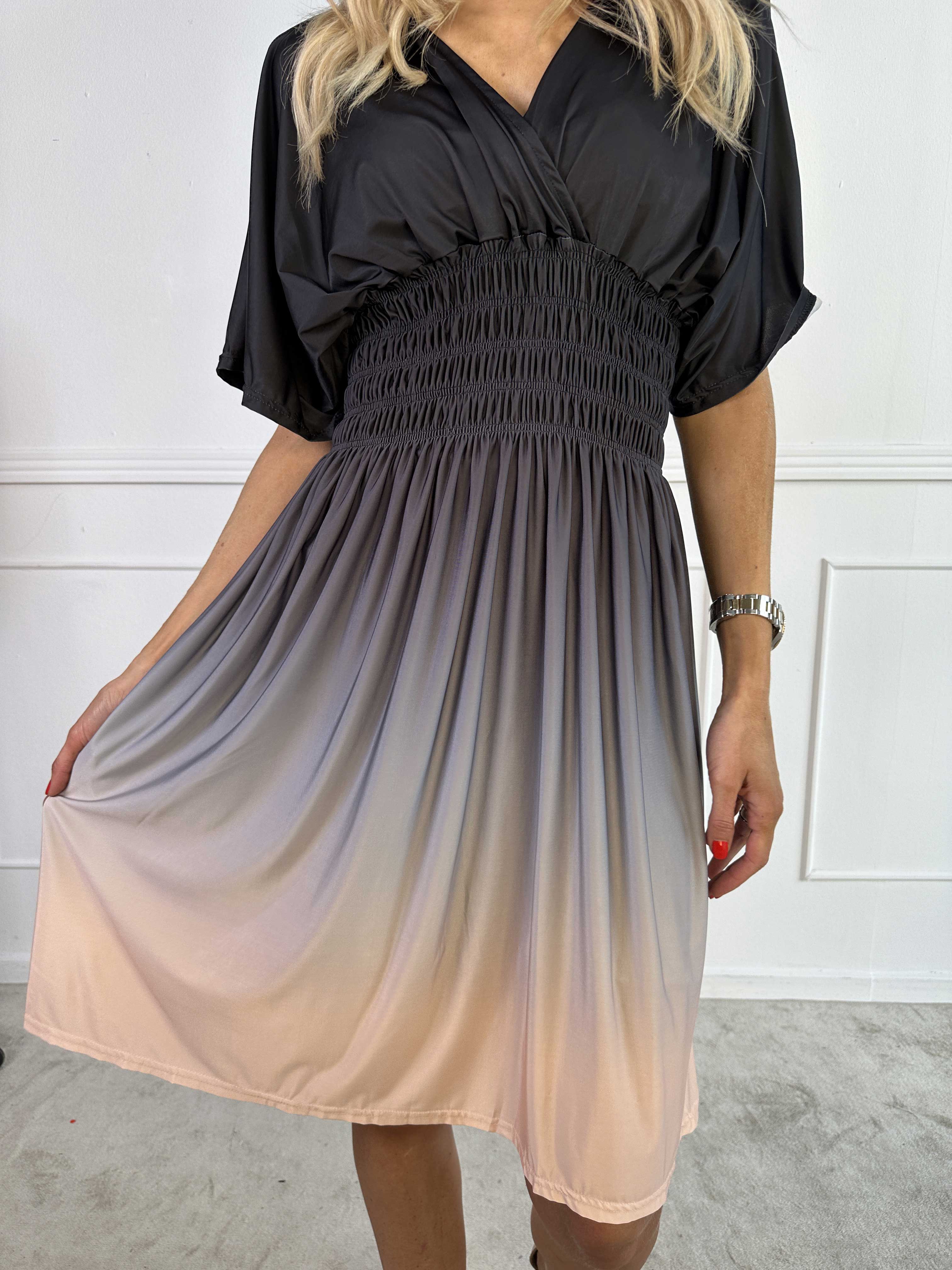 Pams Fade Short - Mångfärgad elastisk klänning