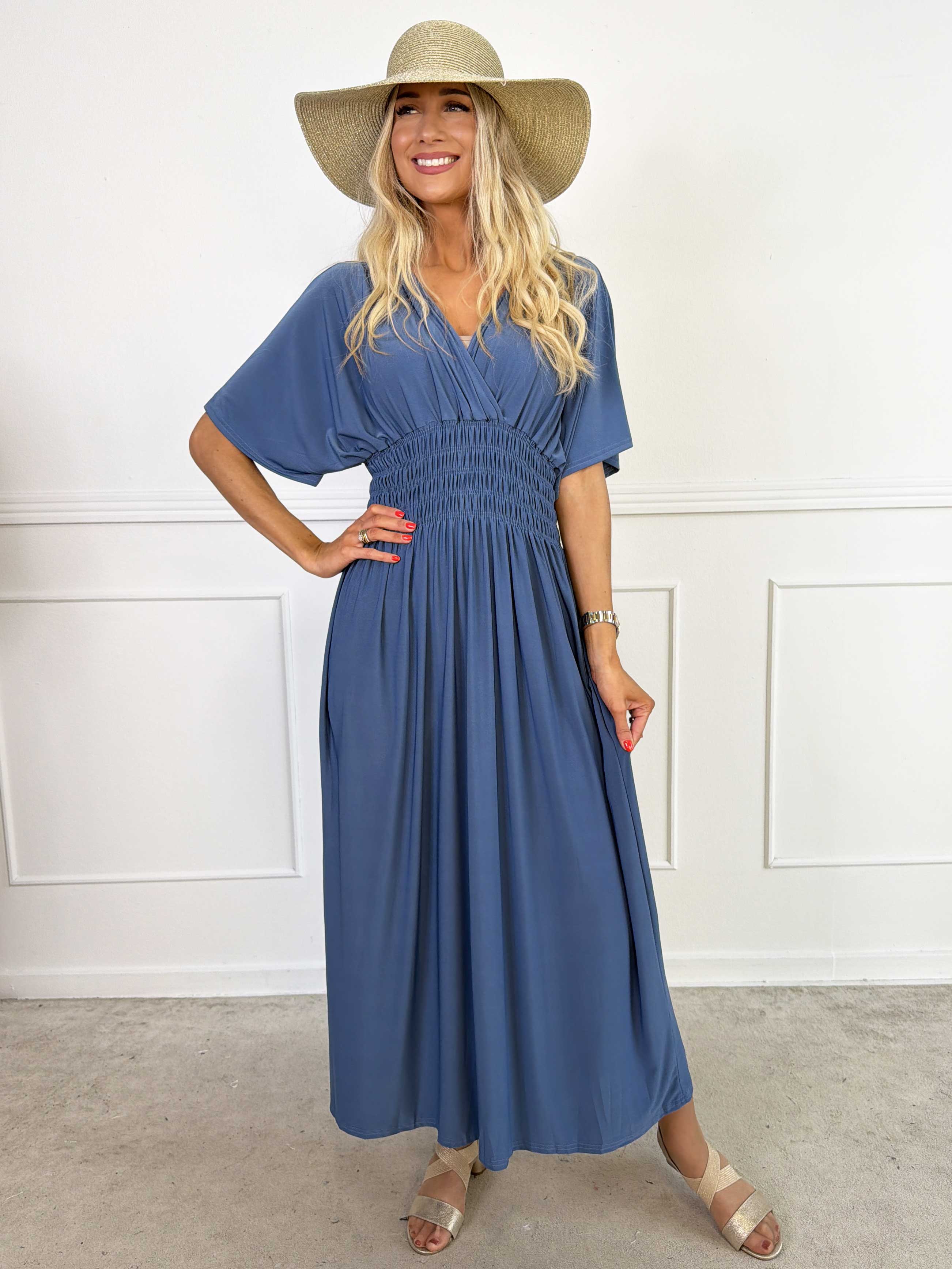 Pams Plain - Elastisk kjole med smock