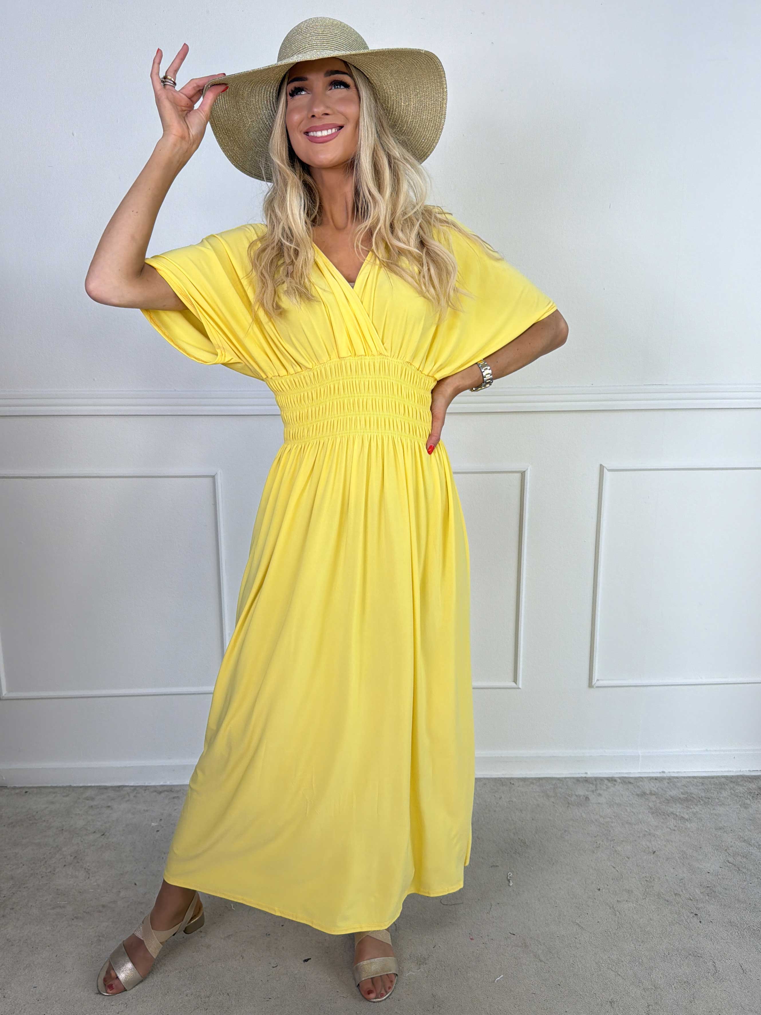 Pams Plain - Elastisk kjole med smock