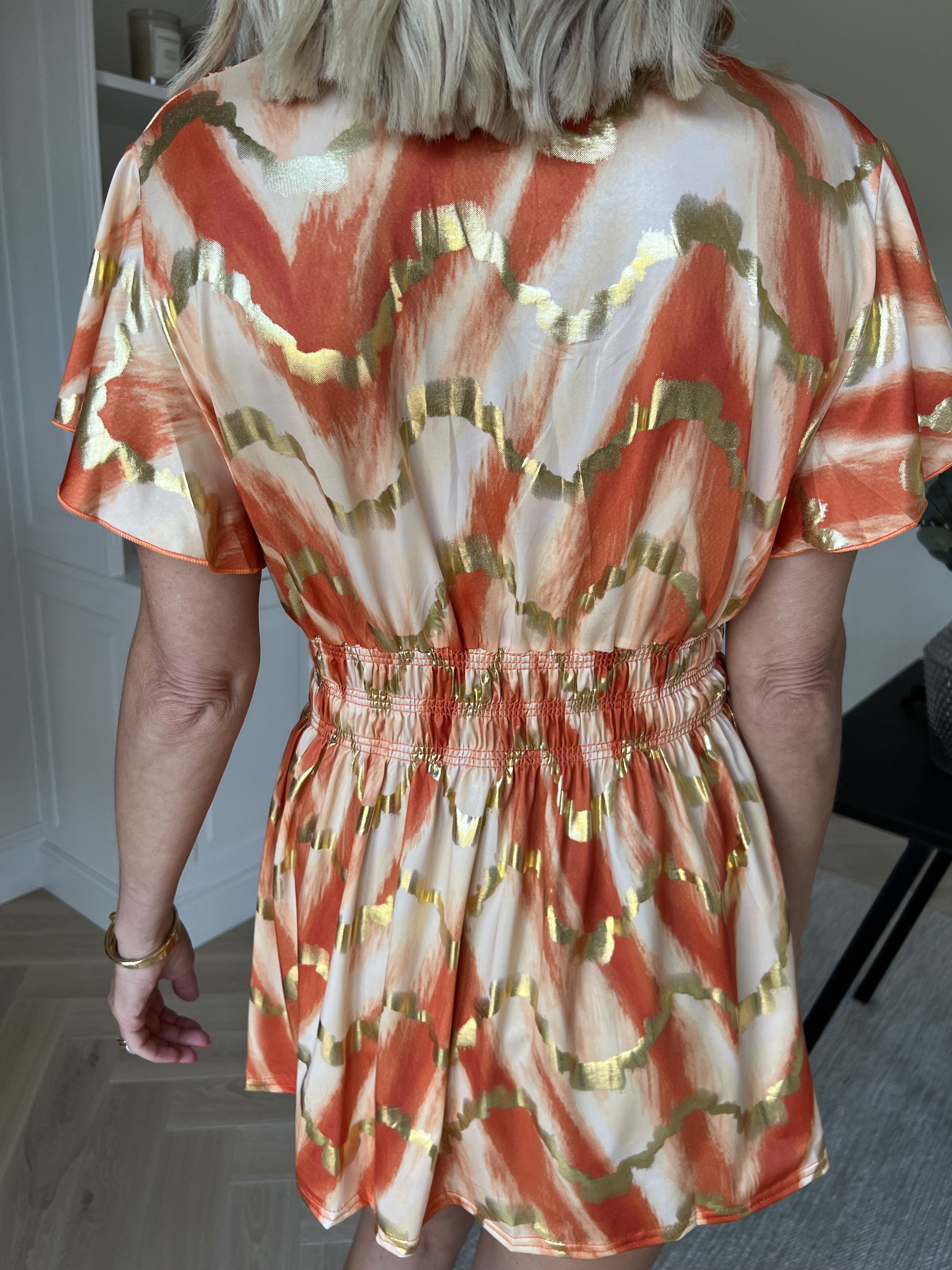 Pams Wave Shirt - Söt tunika i fint mönster med resår