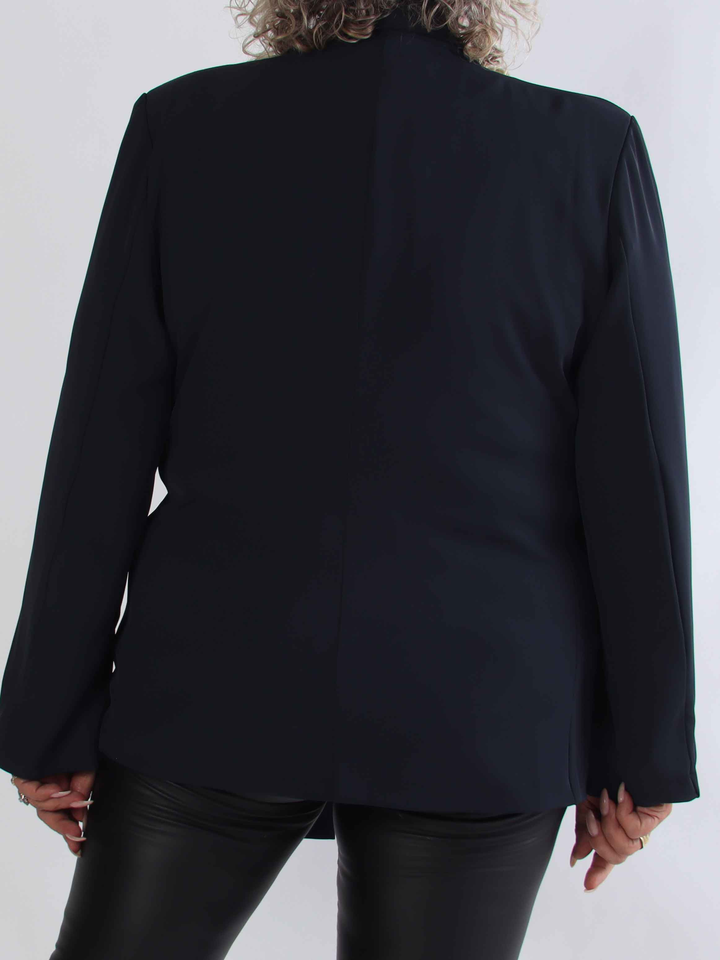 Pernille - Elegant blazer med bindebånd i siden