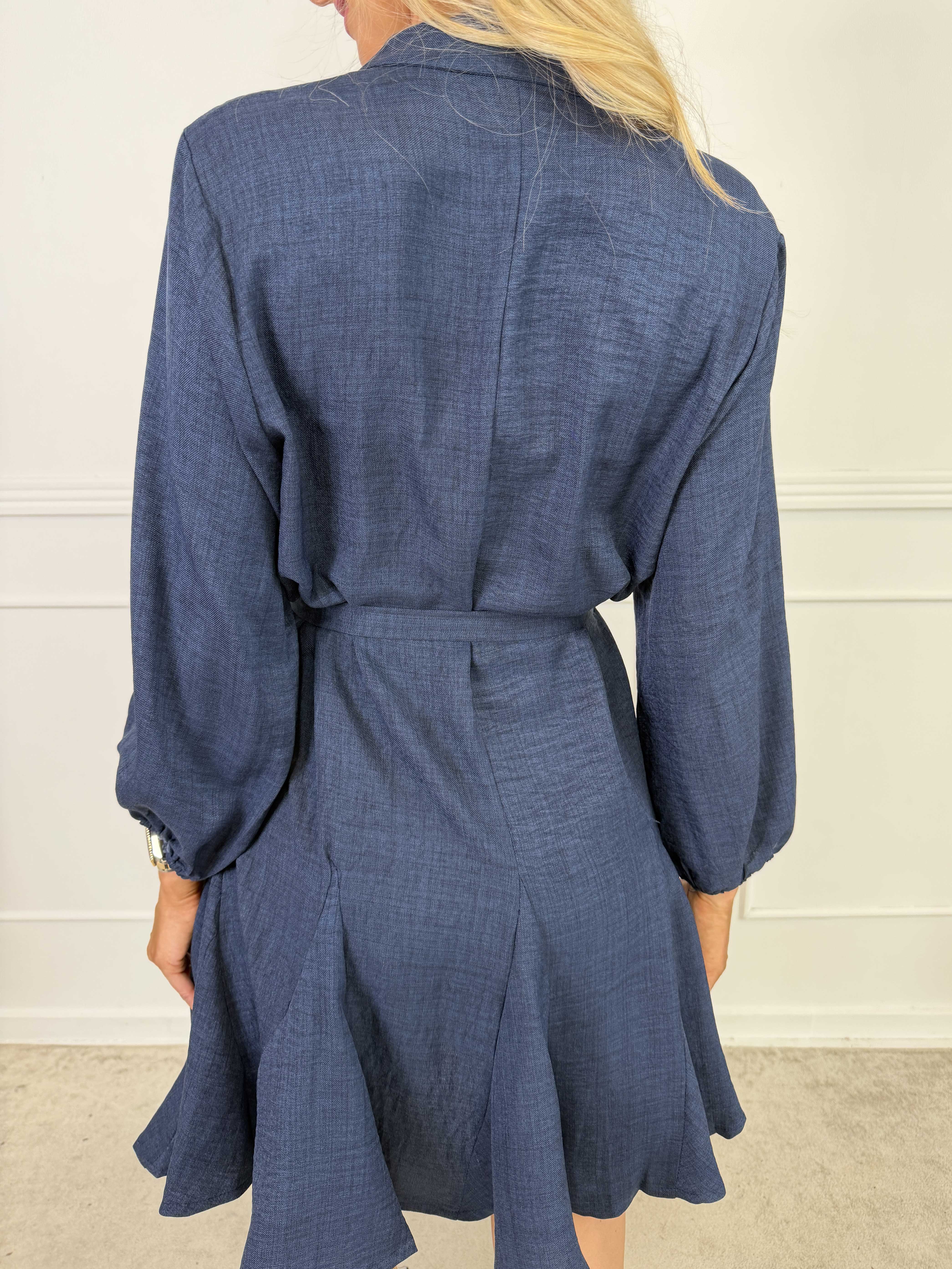 Pil - Söt skjortklänning med volangkant