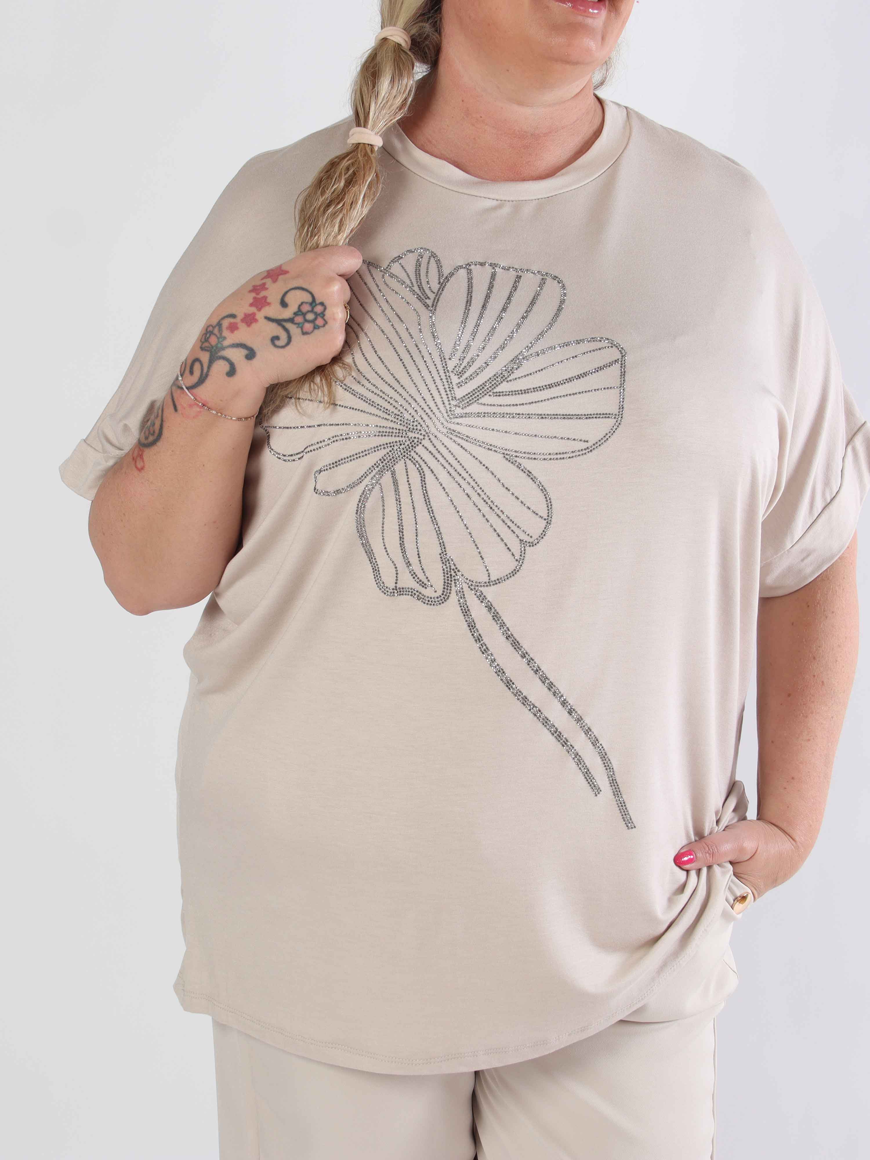 Reece - Mjuk plus size t-shirt i viskos med similisten