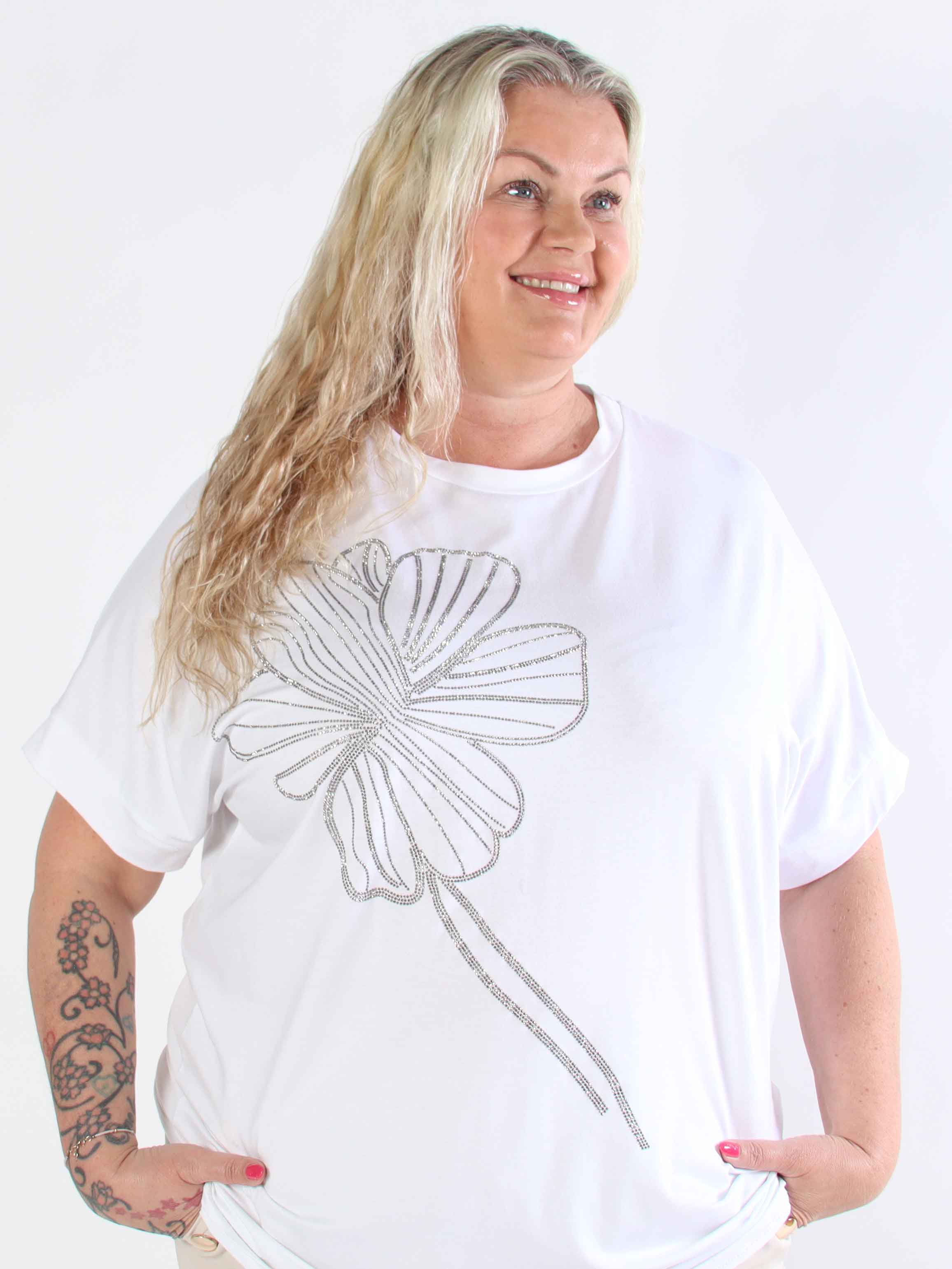Reece - Mjuk plus size t-shirt i viskos med similisten