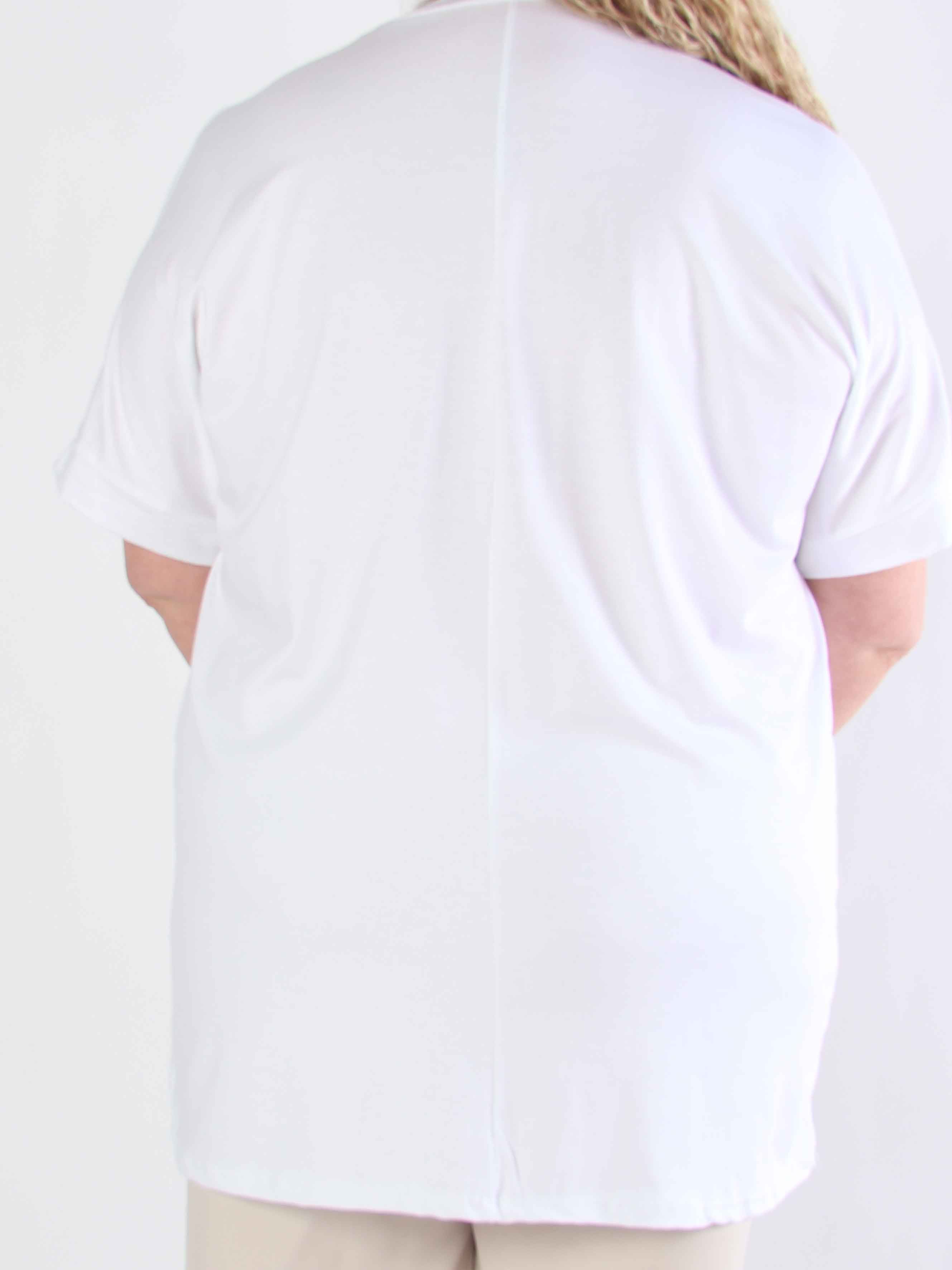 Reece - Mjuk plus size t-shirt i viskos med similisten