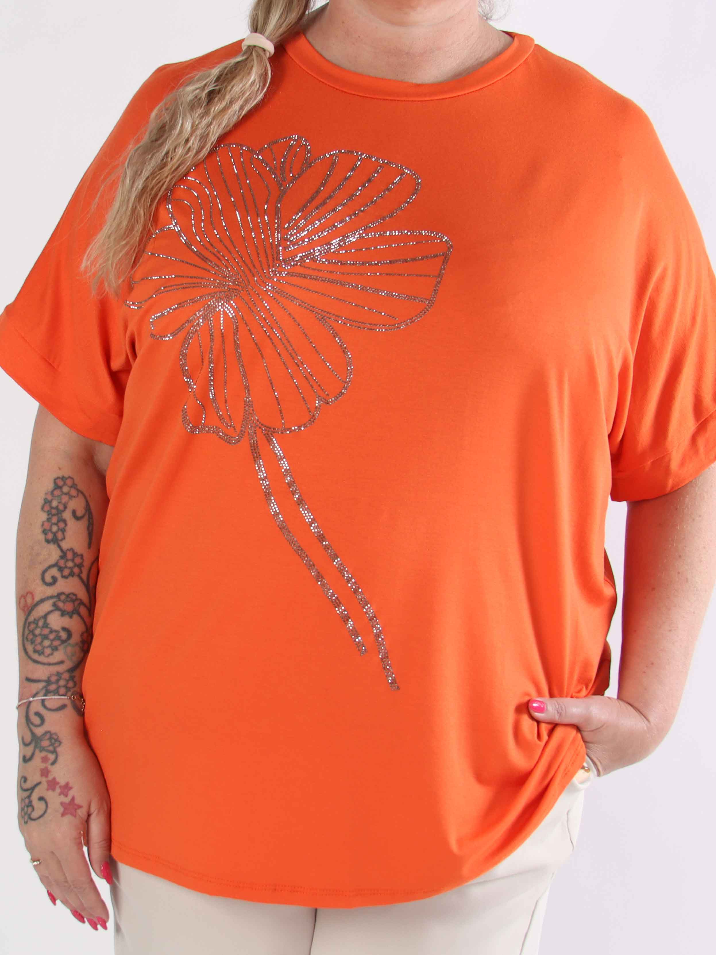 Reece - Mjuk plus size t-shirt i viskos med similisten