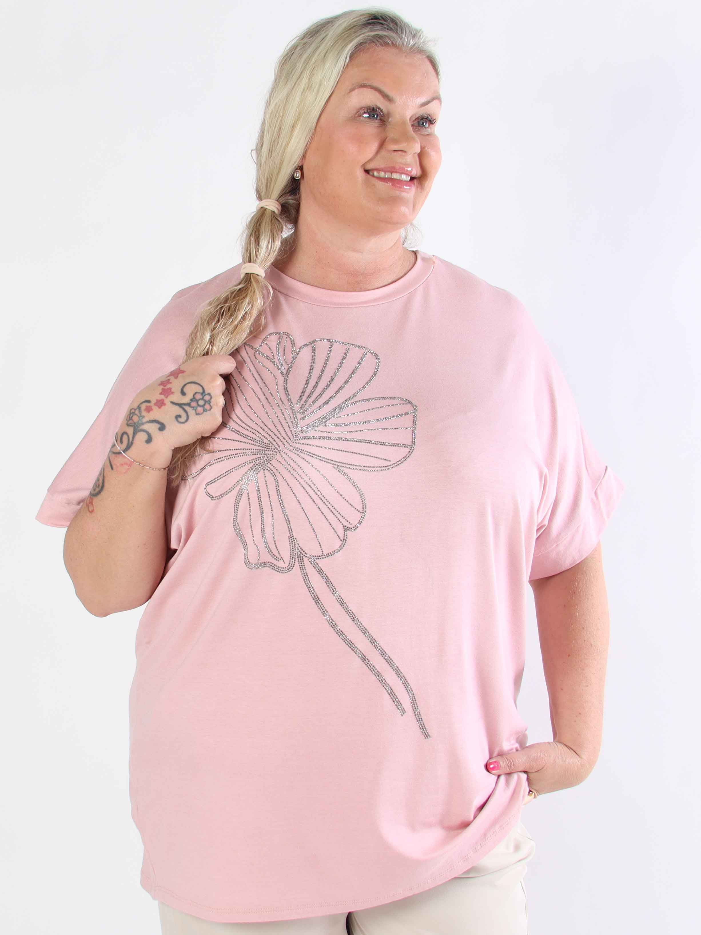 Reece - Mjuk plus size t-shirt i viskos med similisten