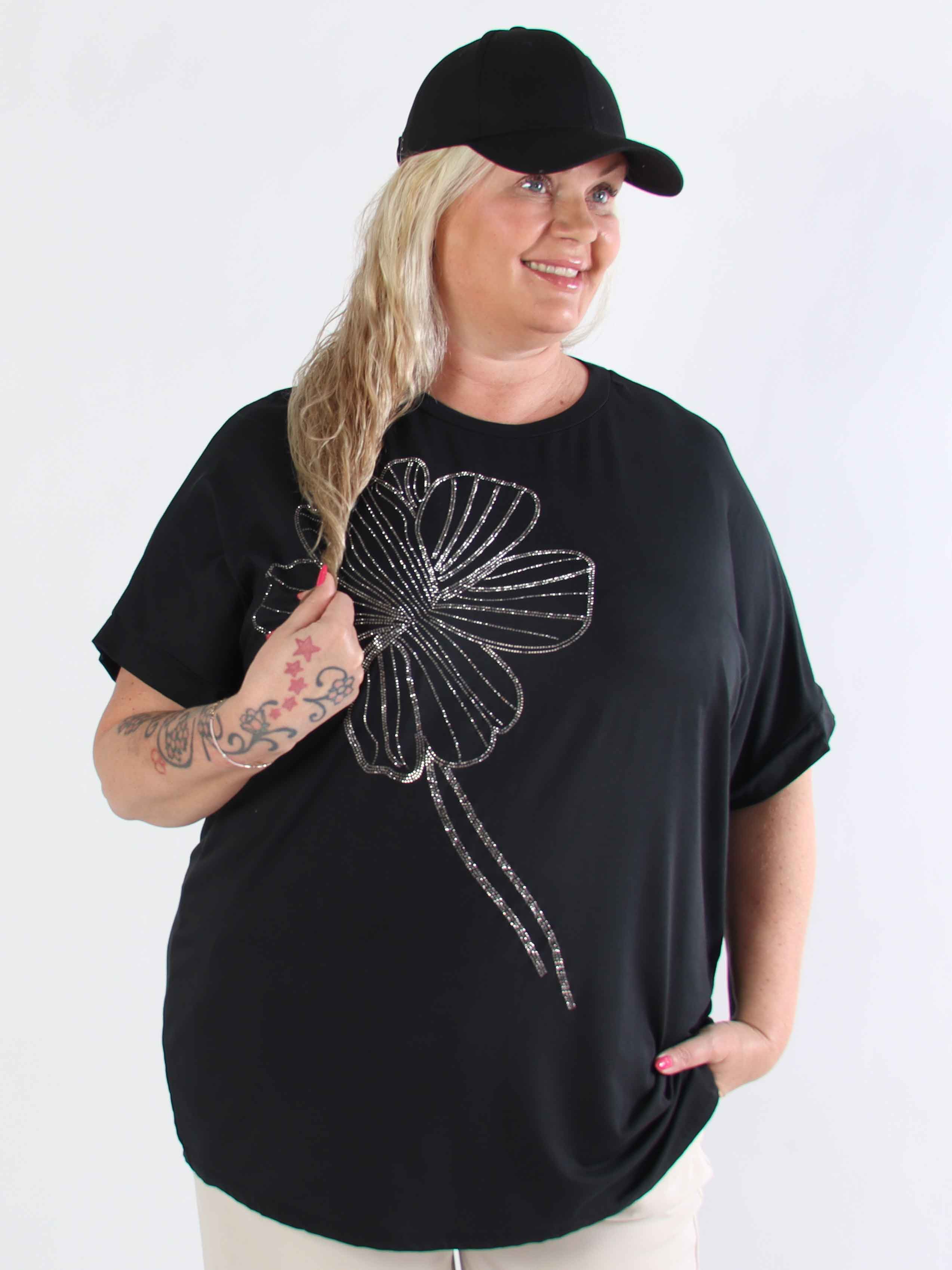Reece - Mjuk plus size t-shirt i viskos med similisten