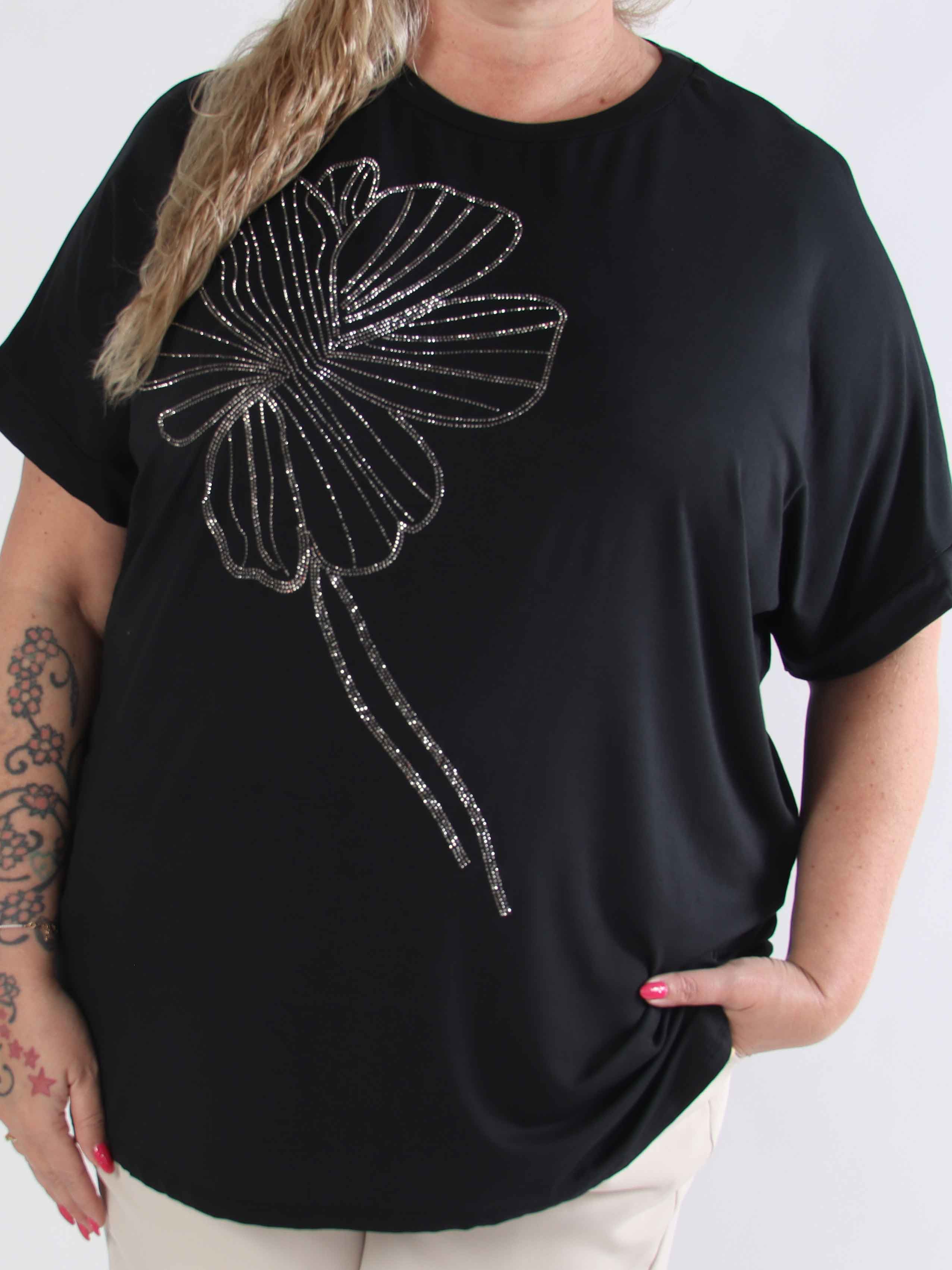 Reece - Mjuk plus size t-shirt i viskos med similisten