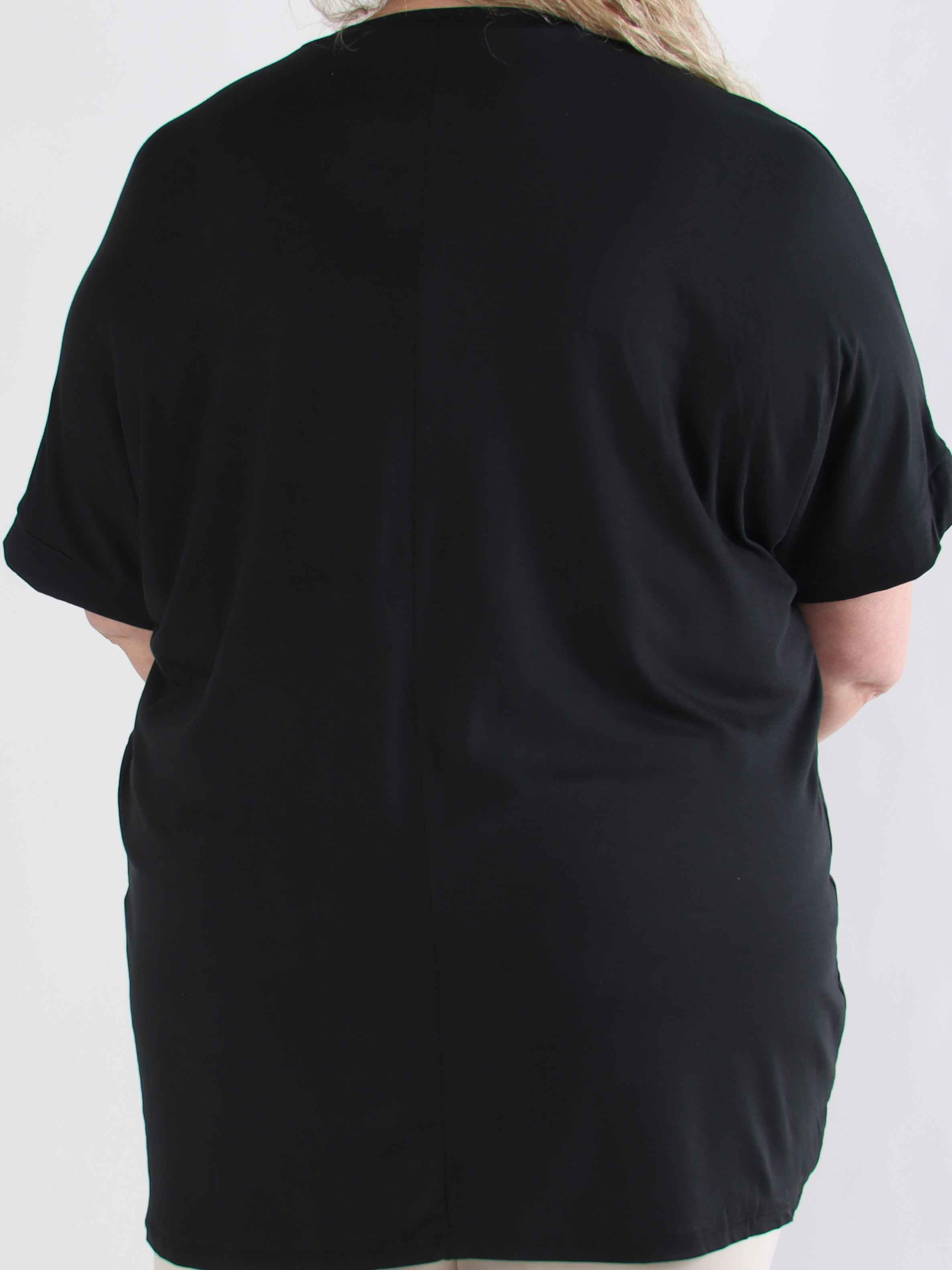 Reece - Mjuk plus size t-shirt i viskos med similisten