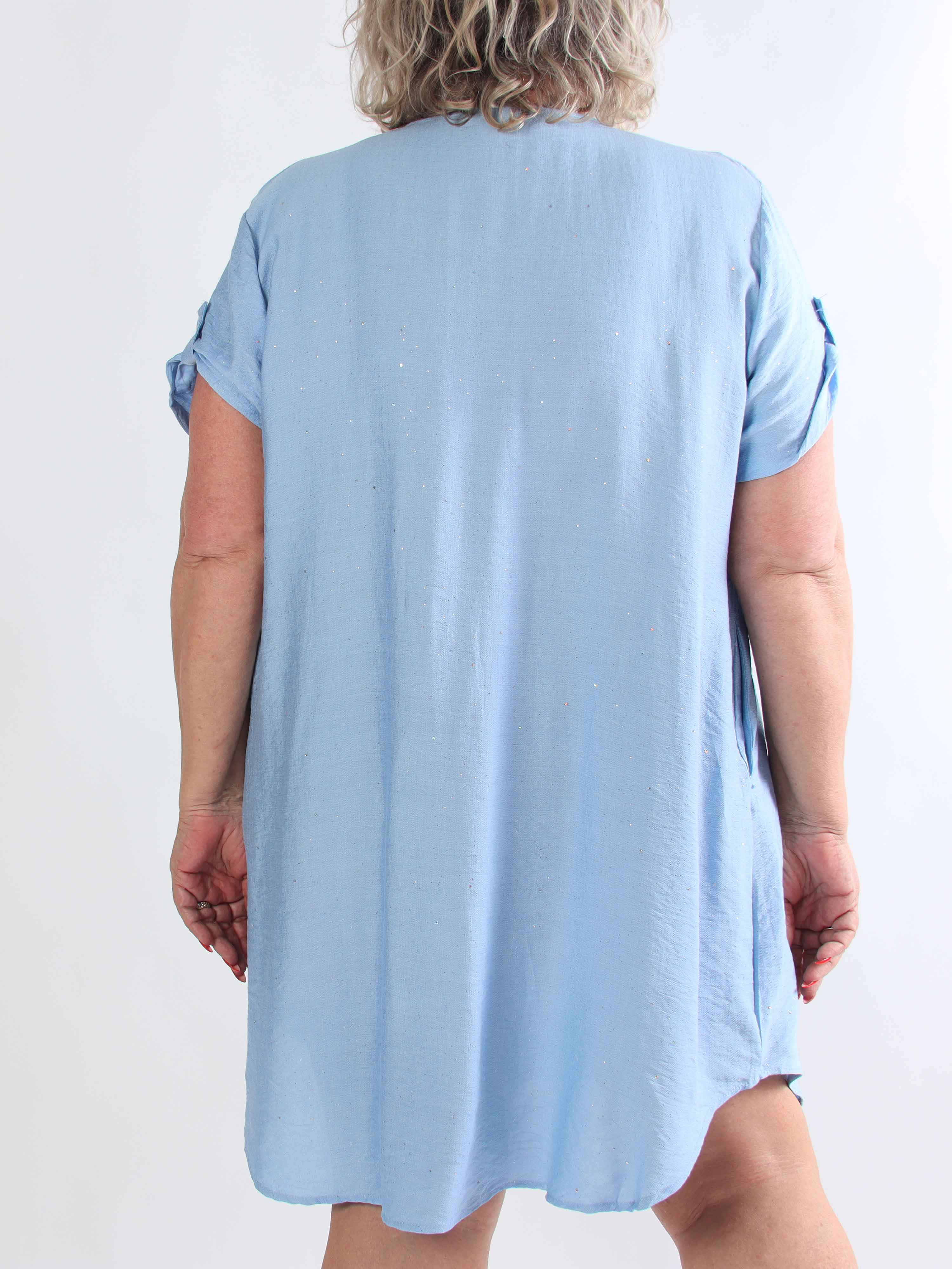 Renee - Sød tunikakjole i viskose dækket med glimmer