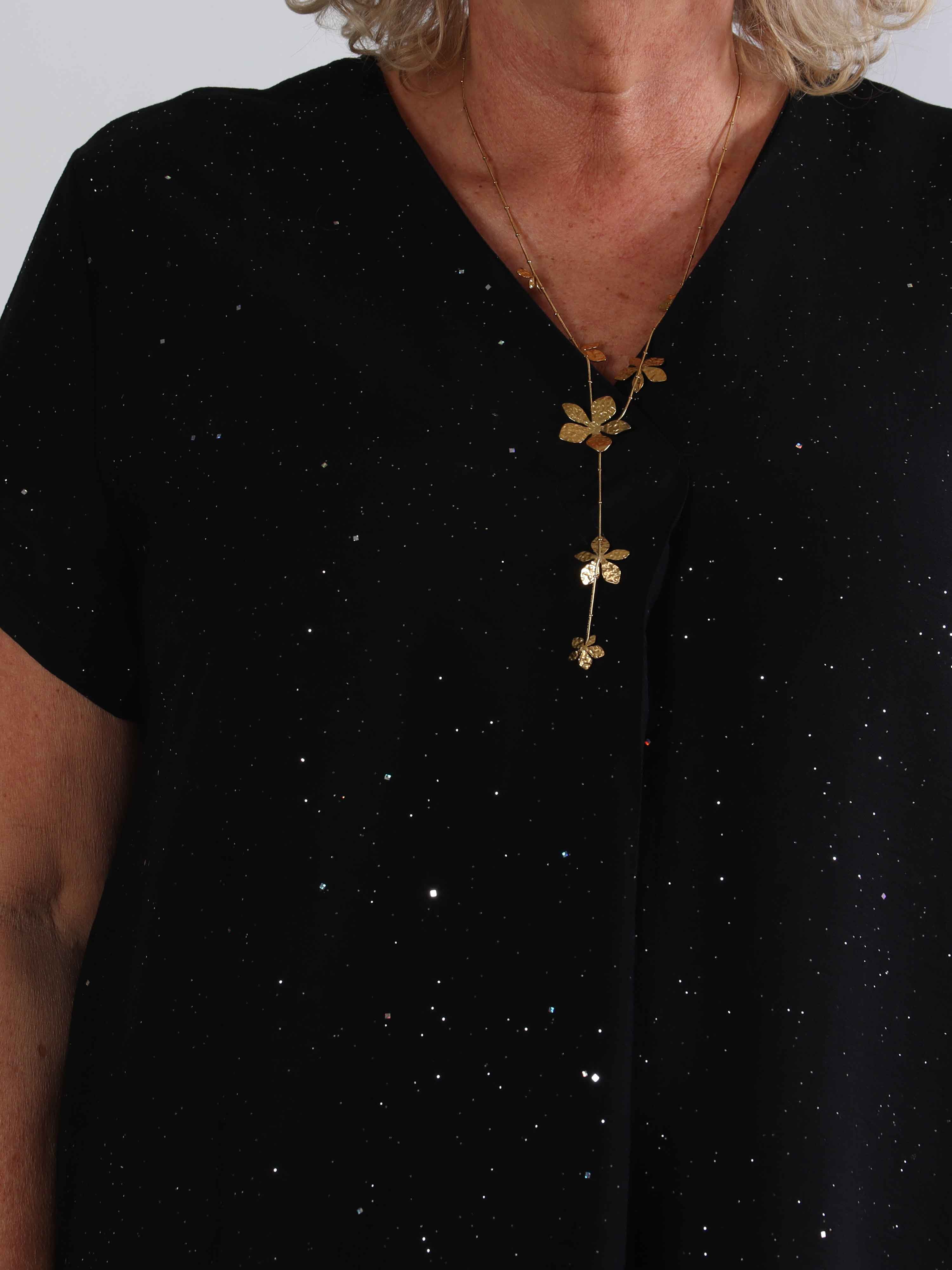 Renee - Sød tunikakjole i viskose dækket med glimmer