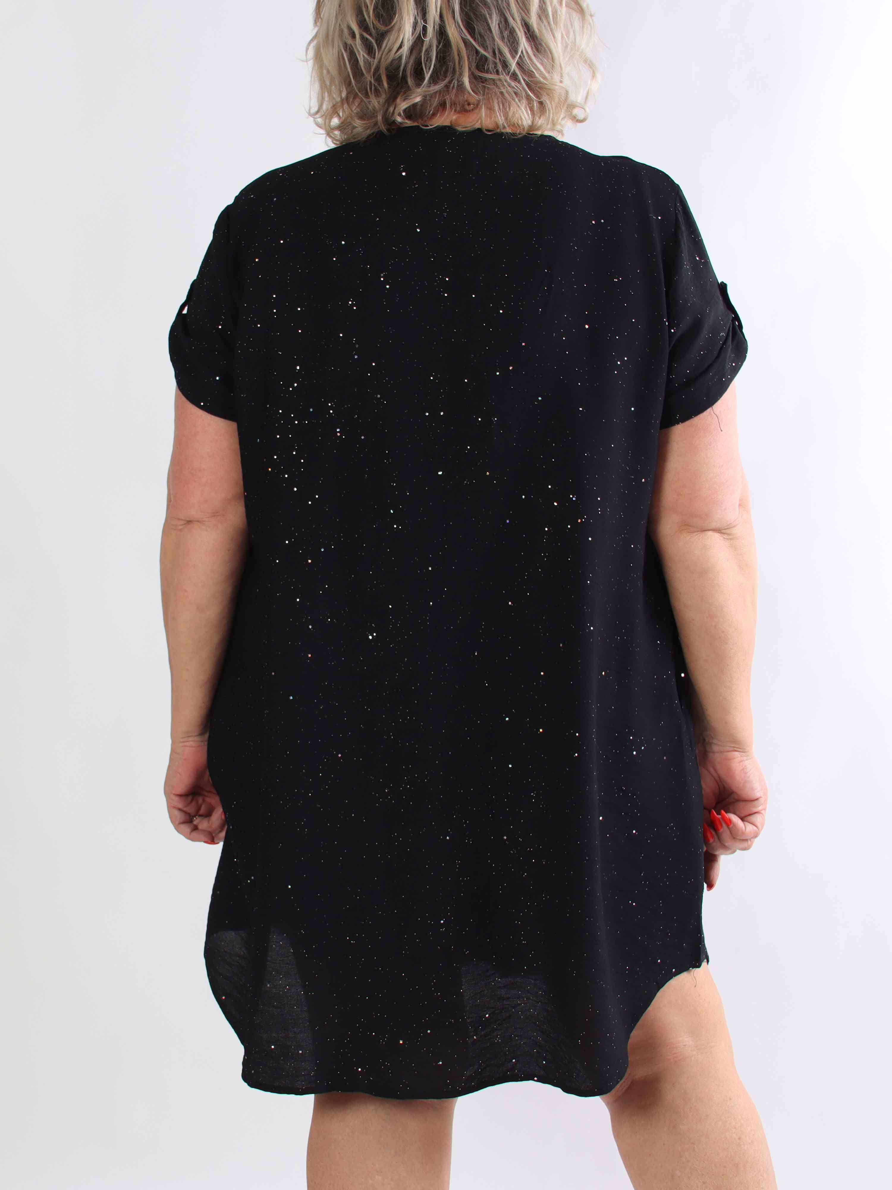 Renee - Sød tunikakjole i viskose dækket med glimmer
