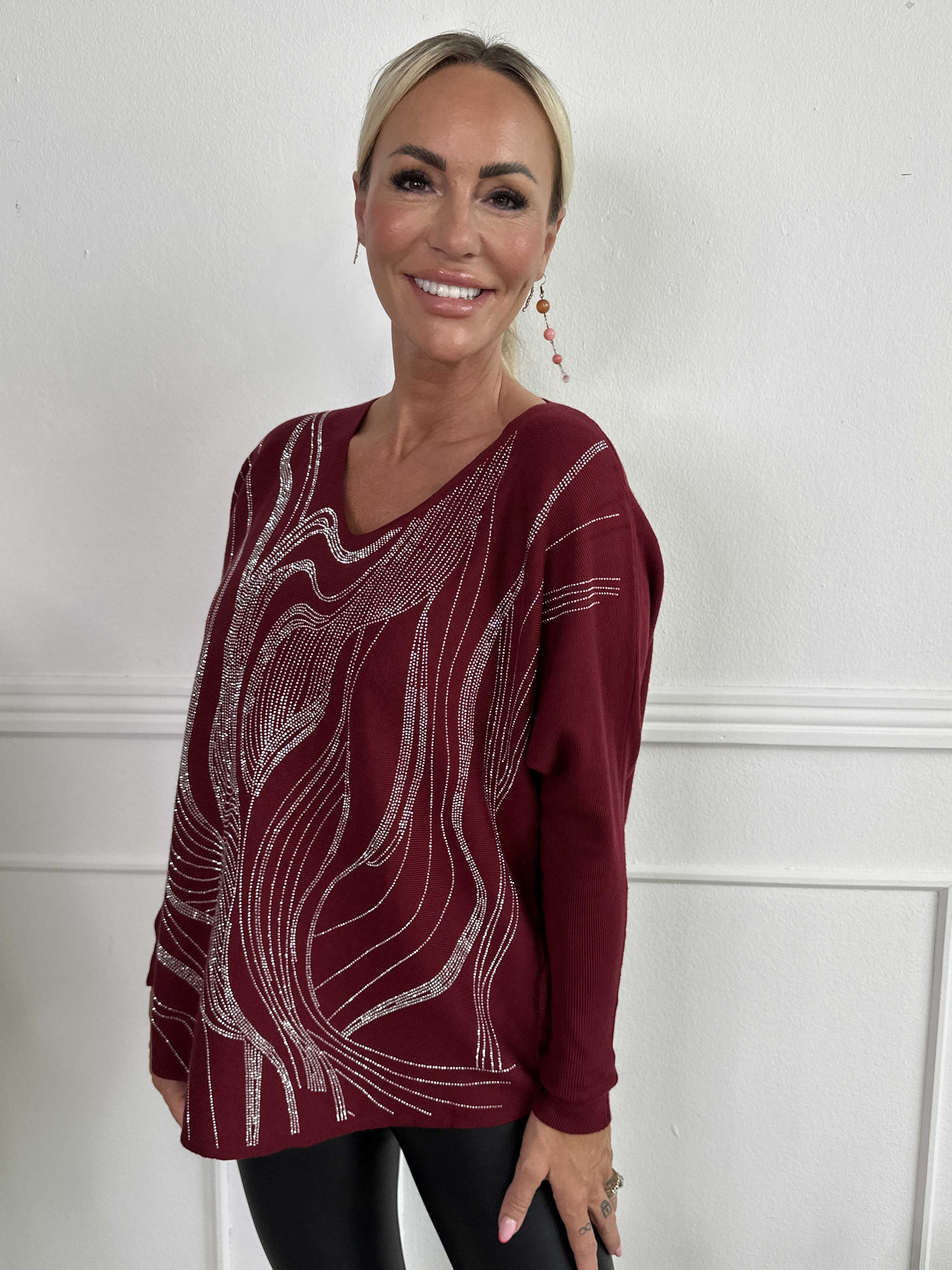 Rin - Mjuk tröja med strass