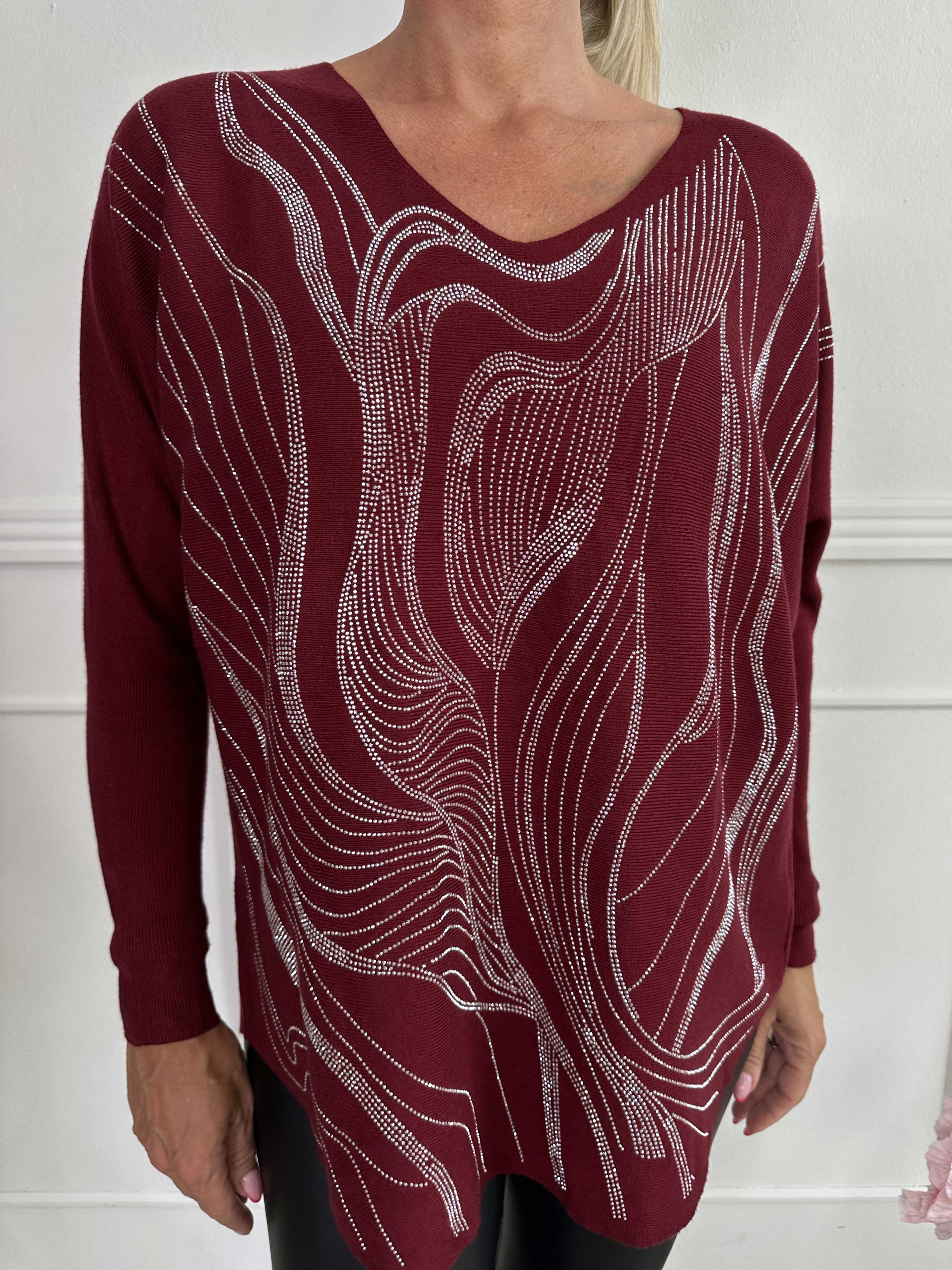 Rin - Mjuk tröja med strass