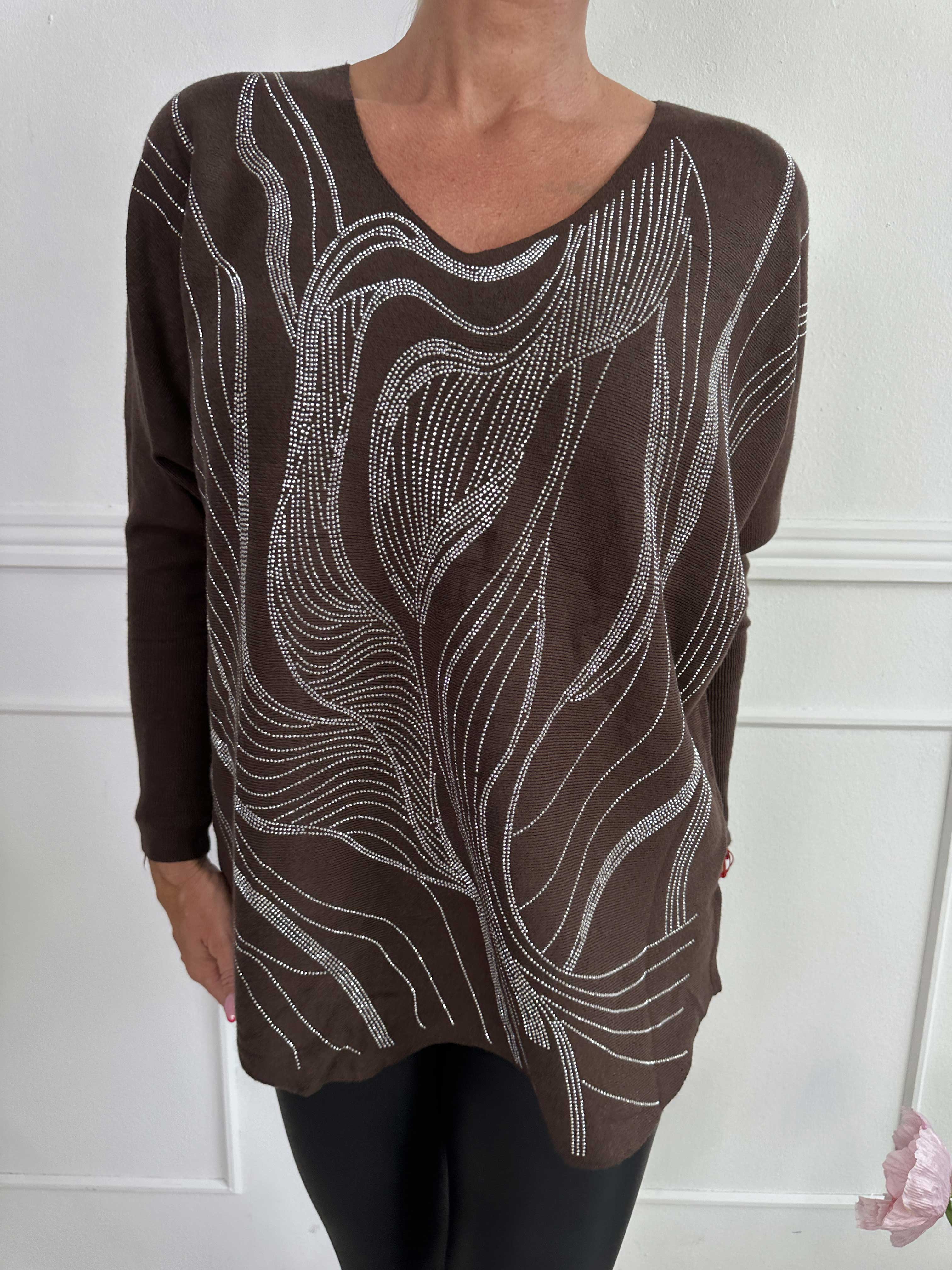 Rin - Mjuk tröja med strass