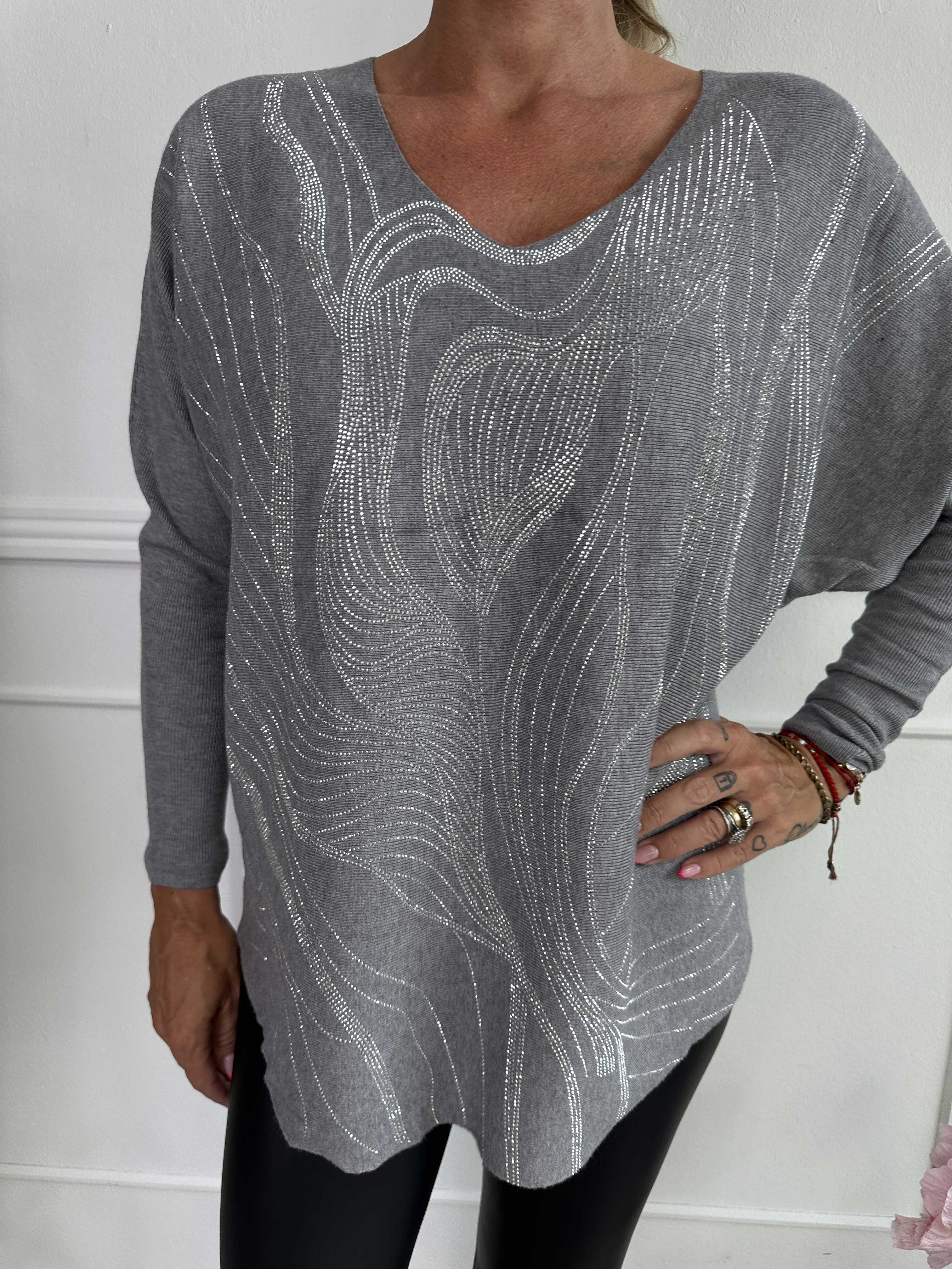 Rin - Mjuk tröja med strass