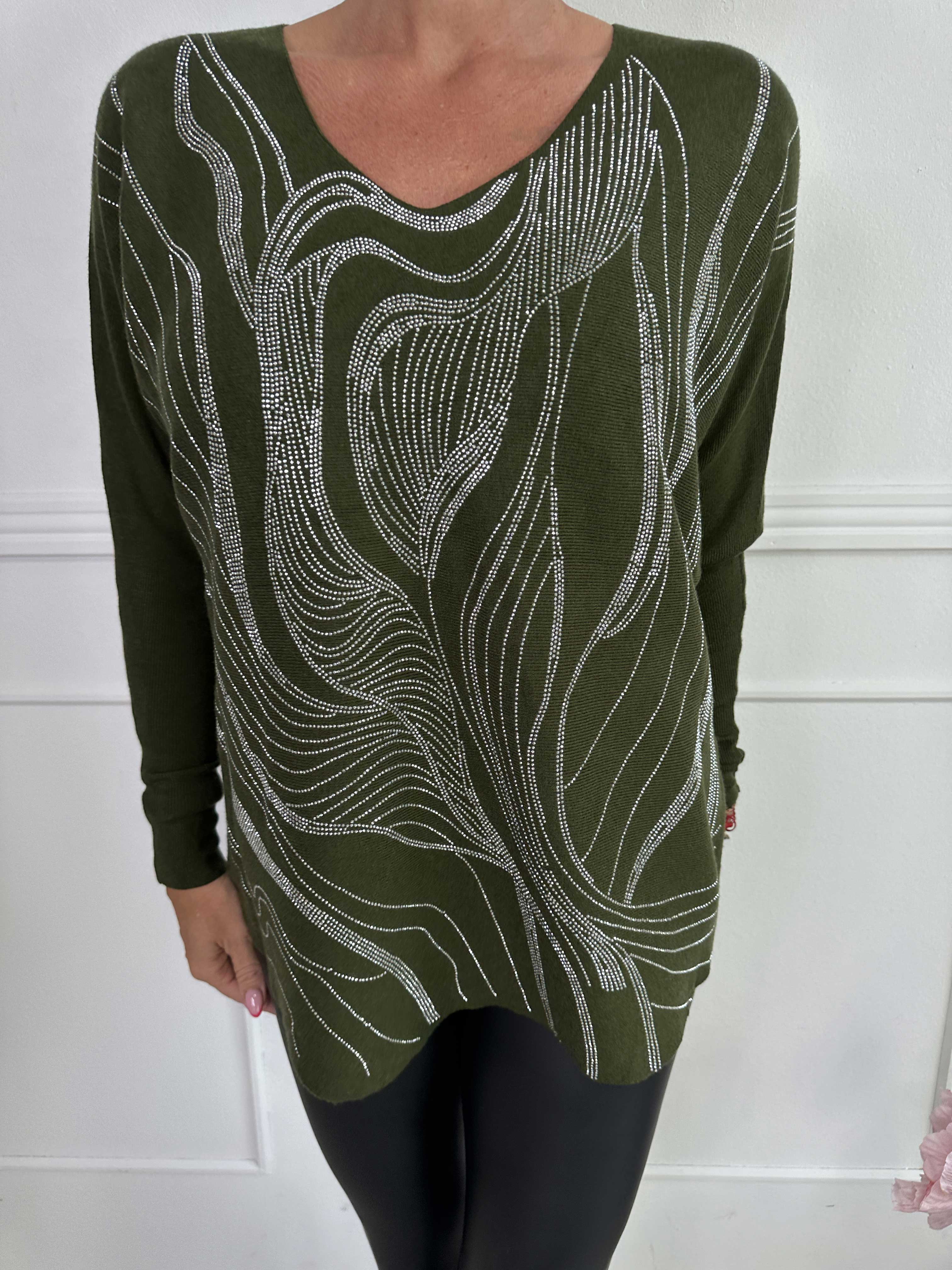 Rin - Mjuk tröja med strass