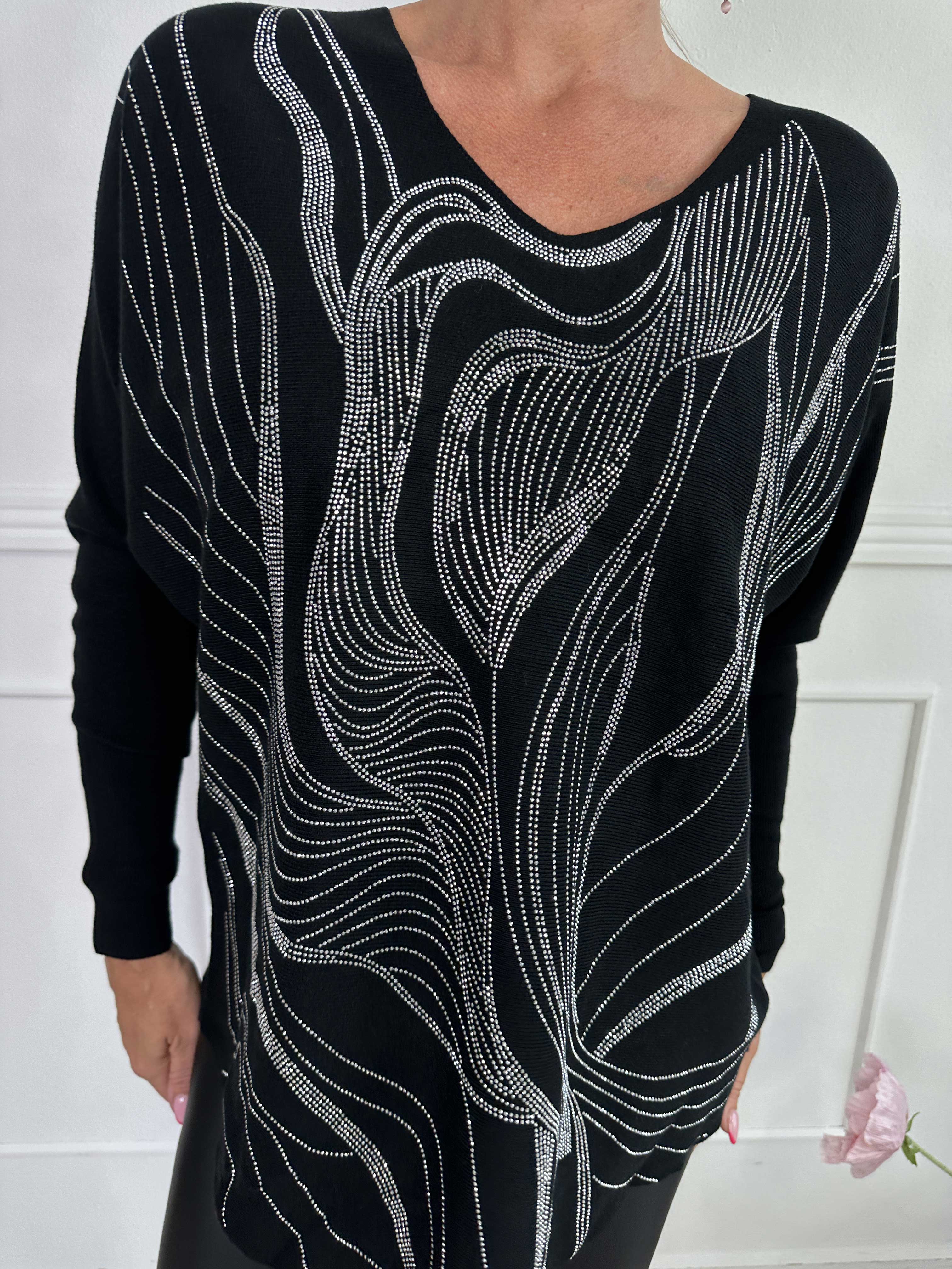 Rin - Mjuk tröja med strass