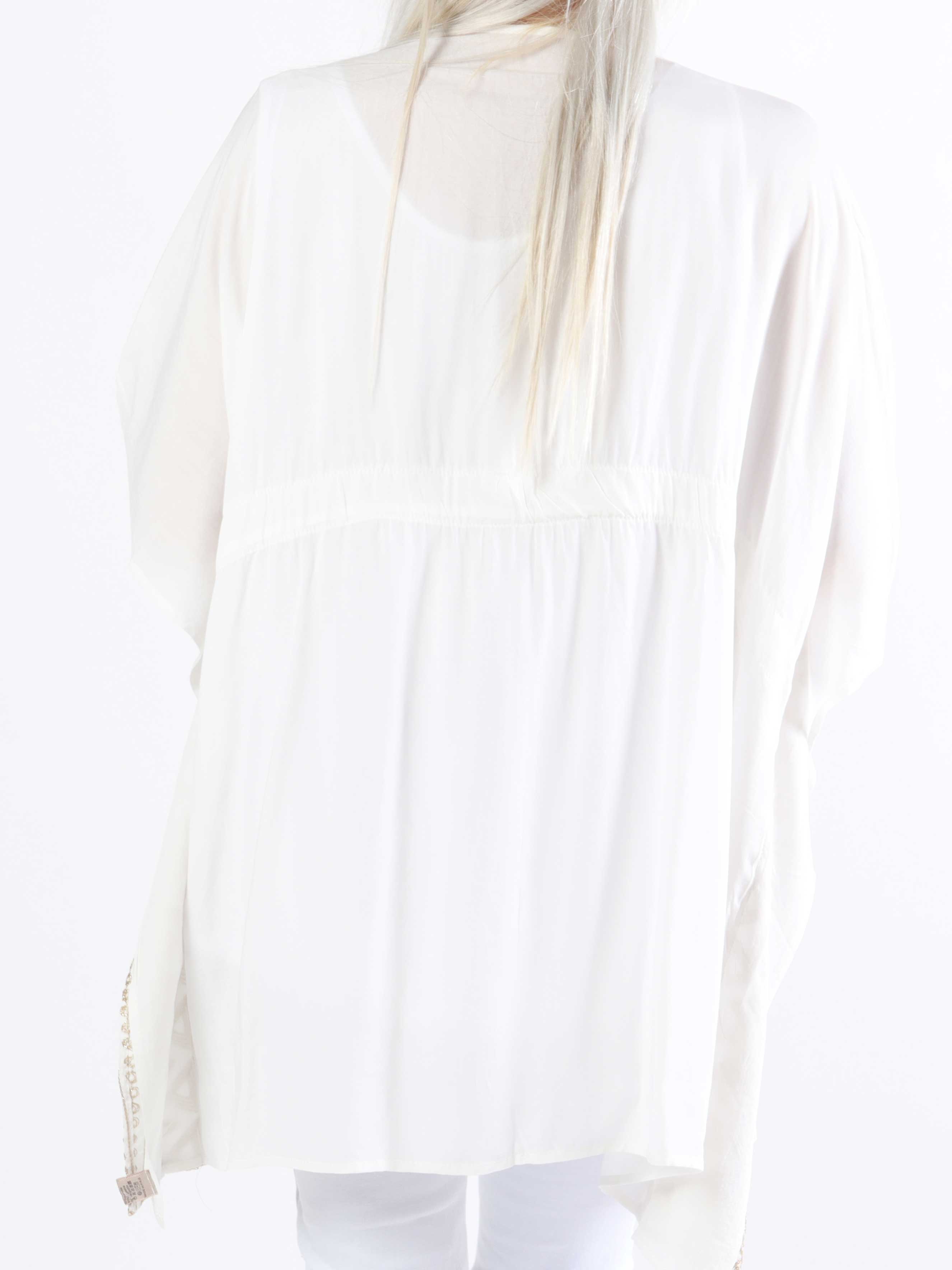 Samira - Vacker kimono i plus size med broderi