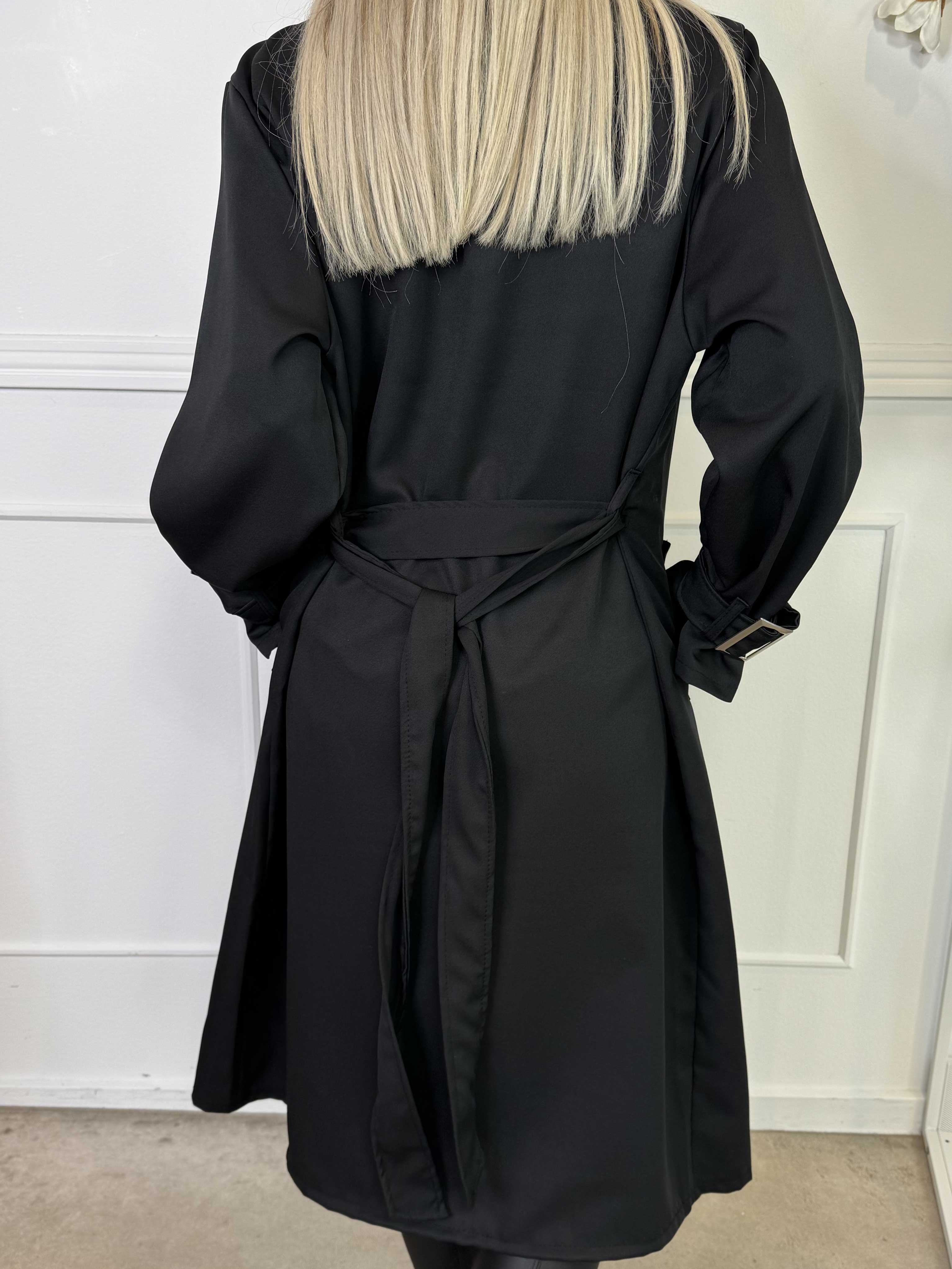 Sharpay - Lätt trenchcoat med knytskärp