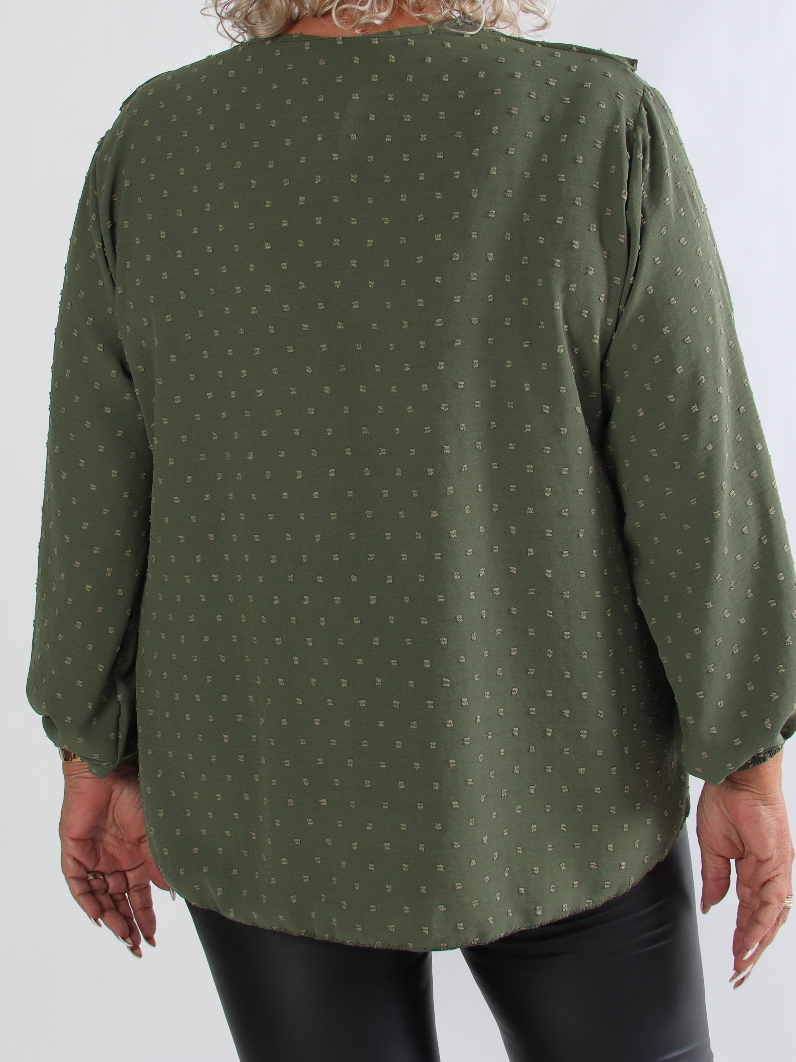 Sozan - Söt tunika med volanger och spetskant i ringningen