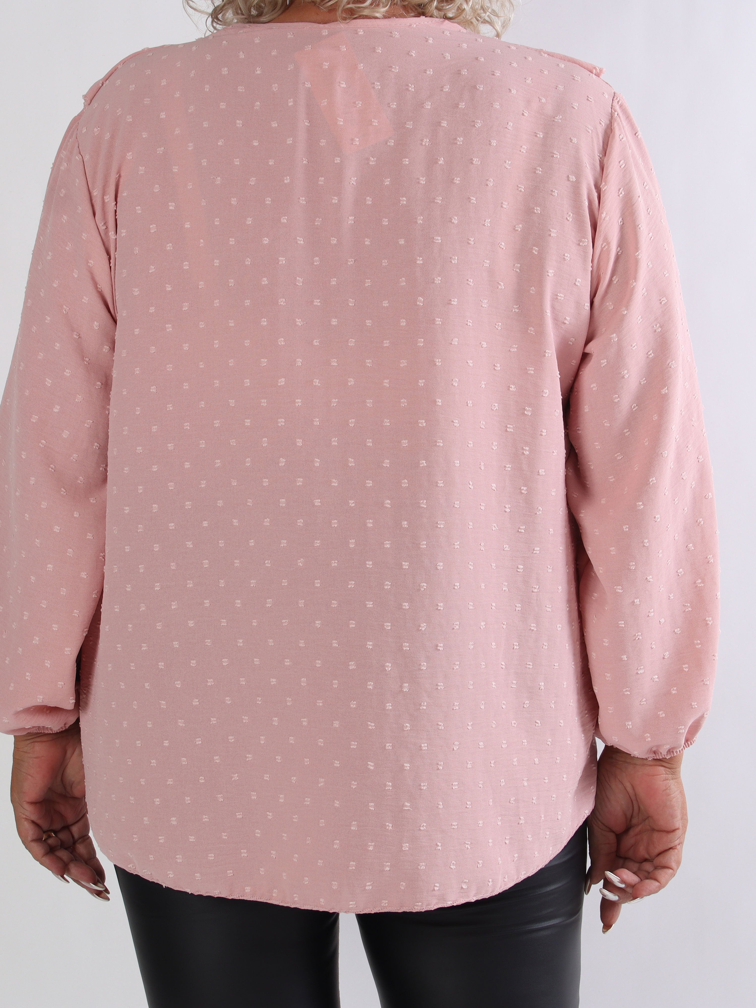 Sozan - Söt tunika med volanger och spetskant i ringningen