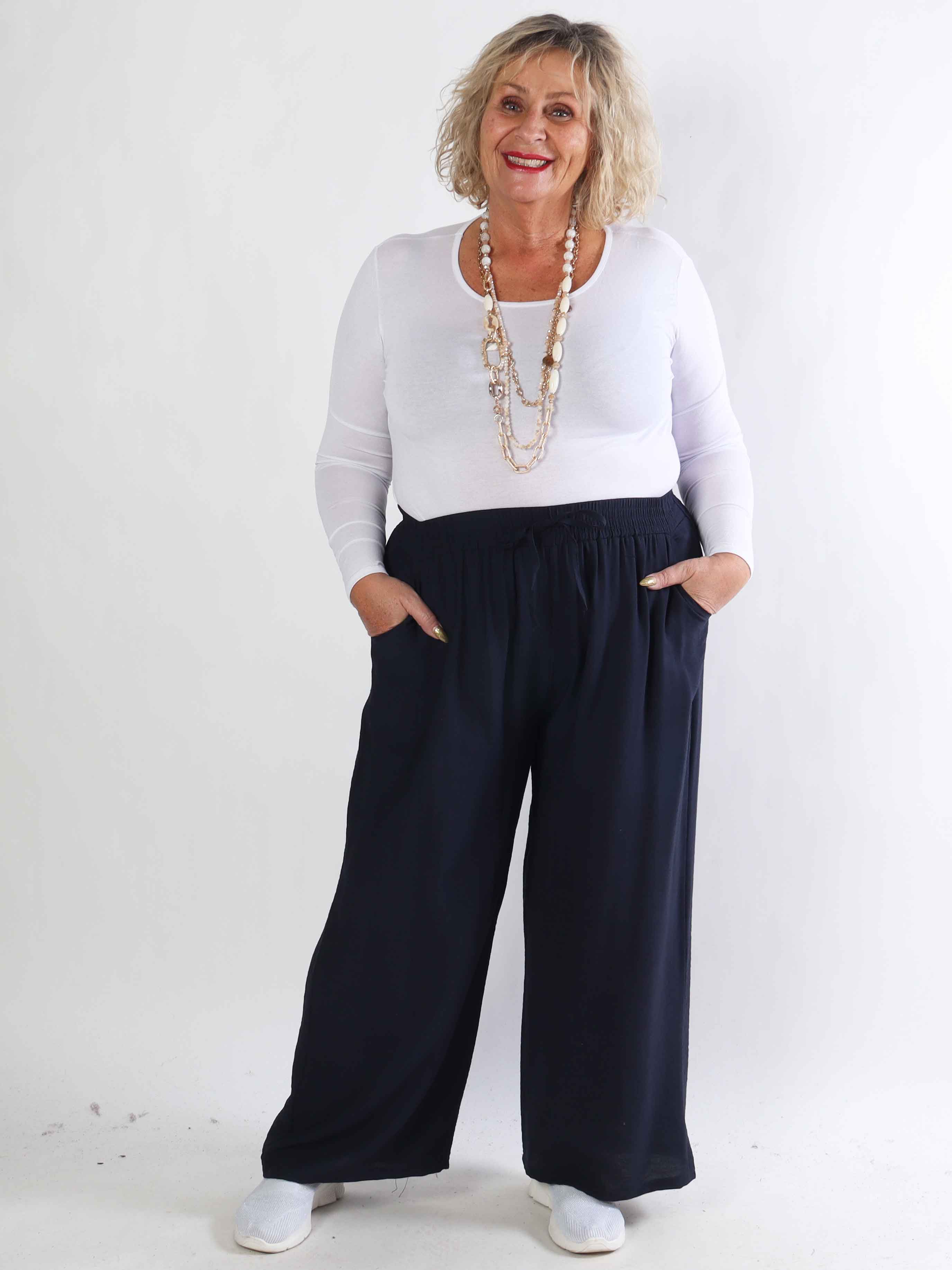 Tyra - Løse bukser i en viskoseblanding