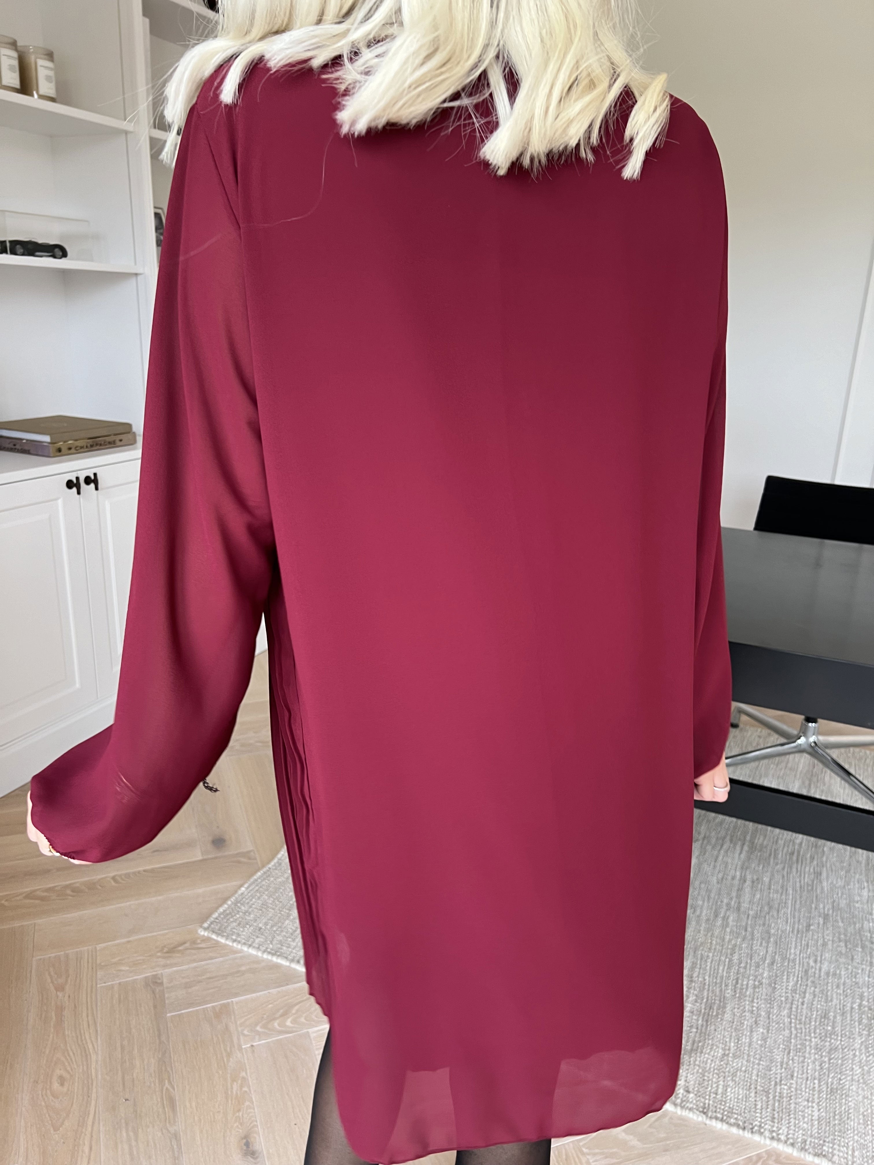 Ulrica - Söt plisserad tunikaklänning med paljetter