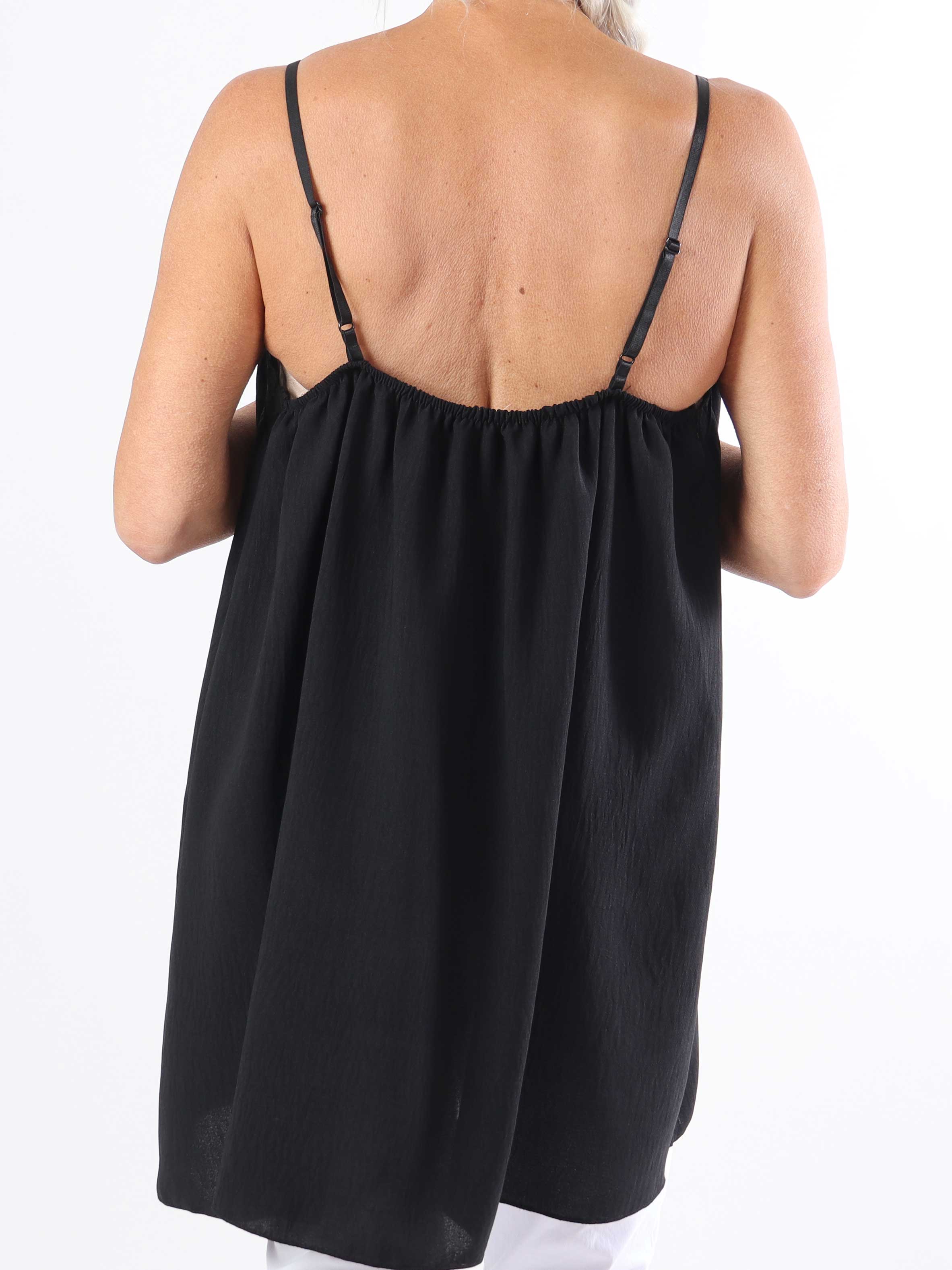 Viktoria - Plus size-topp i viskos med spetskant