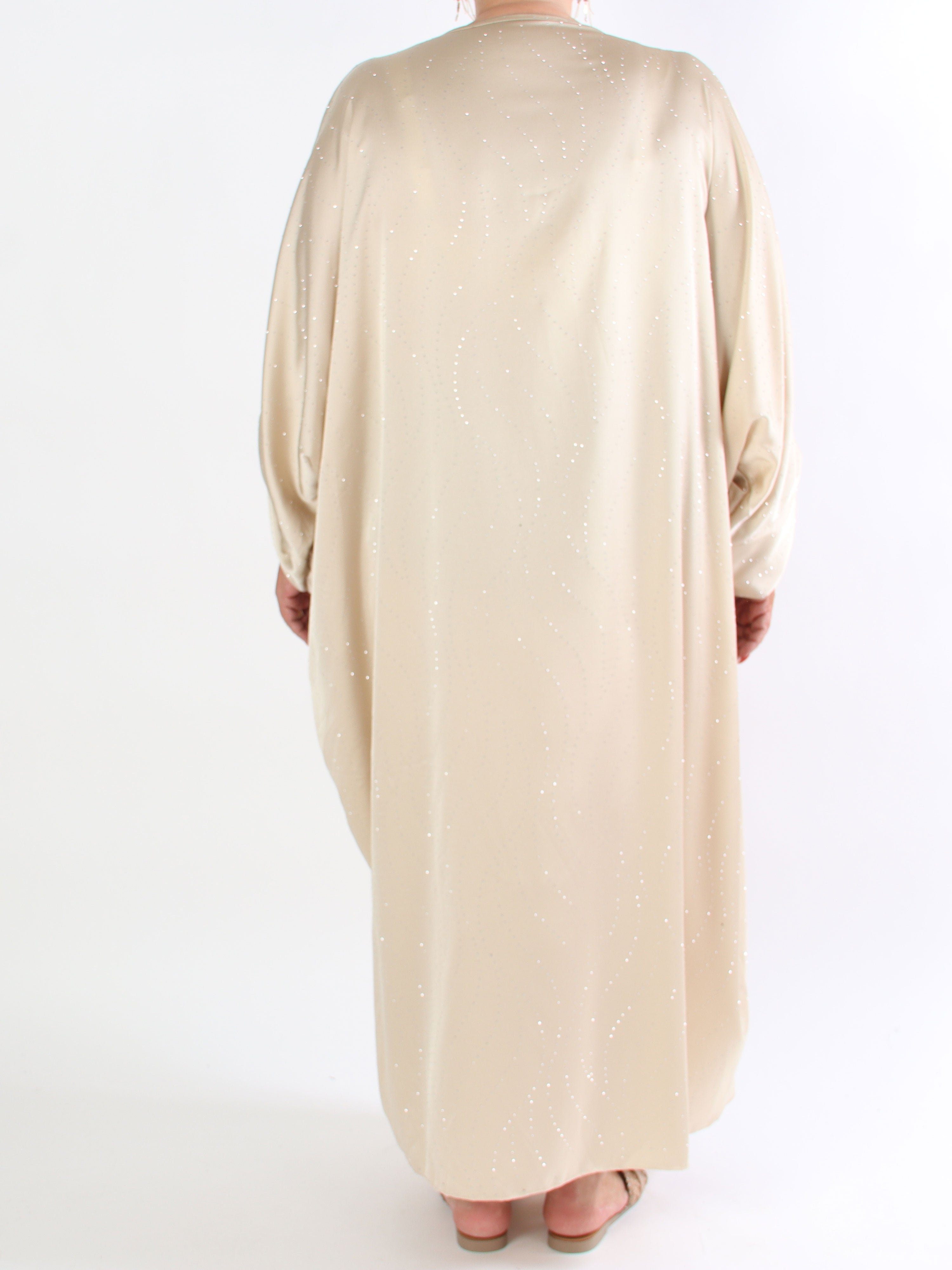 Winnie - Lång elegant plus size tunikaklänning med strass