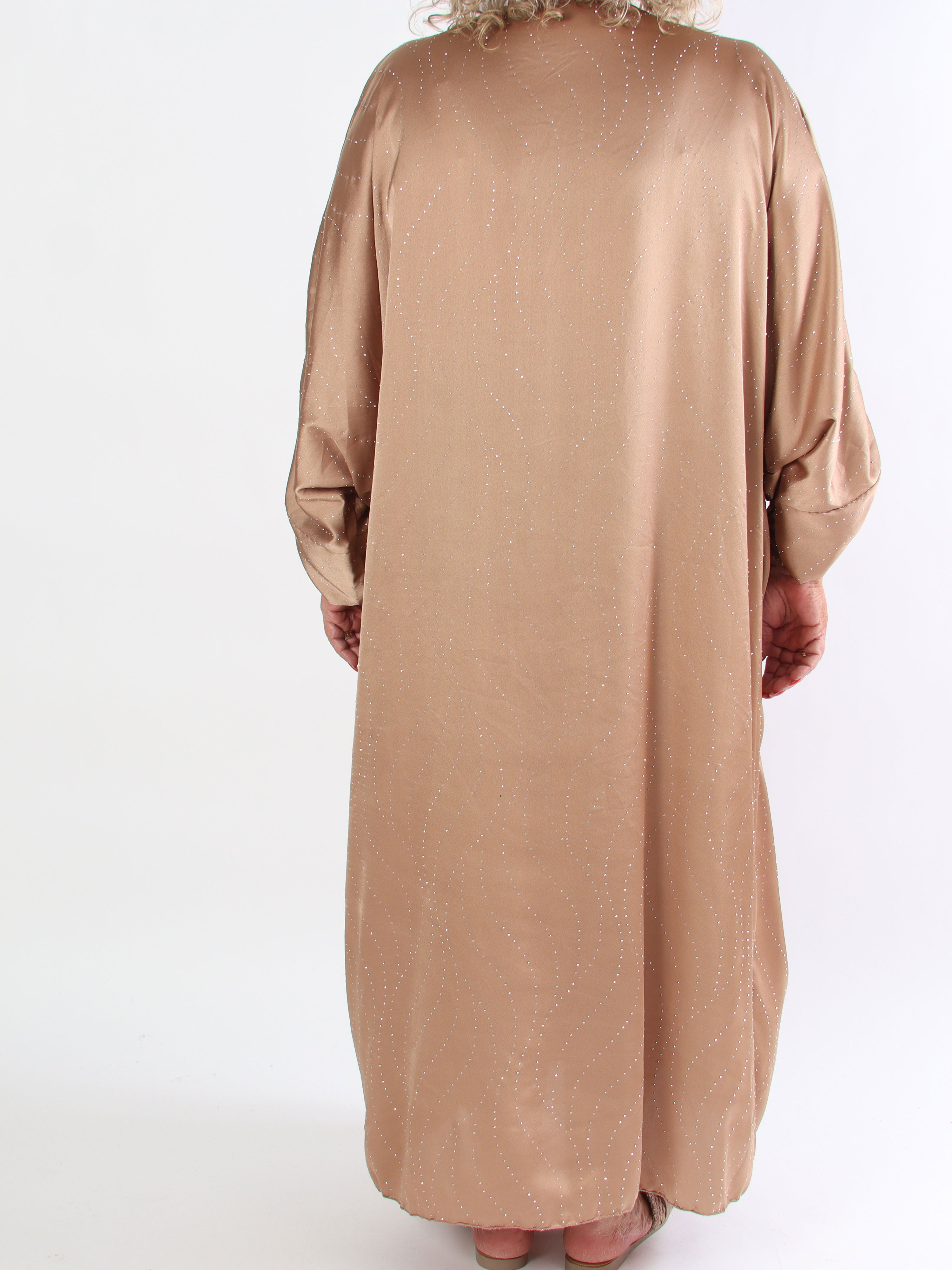 Winnie - Lång elegant plus size tunikaklänning med strass