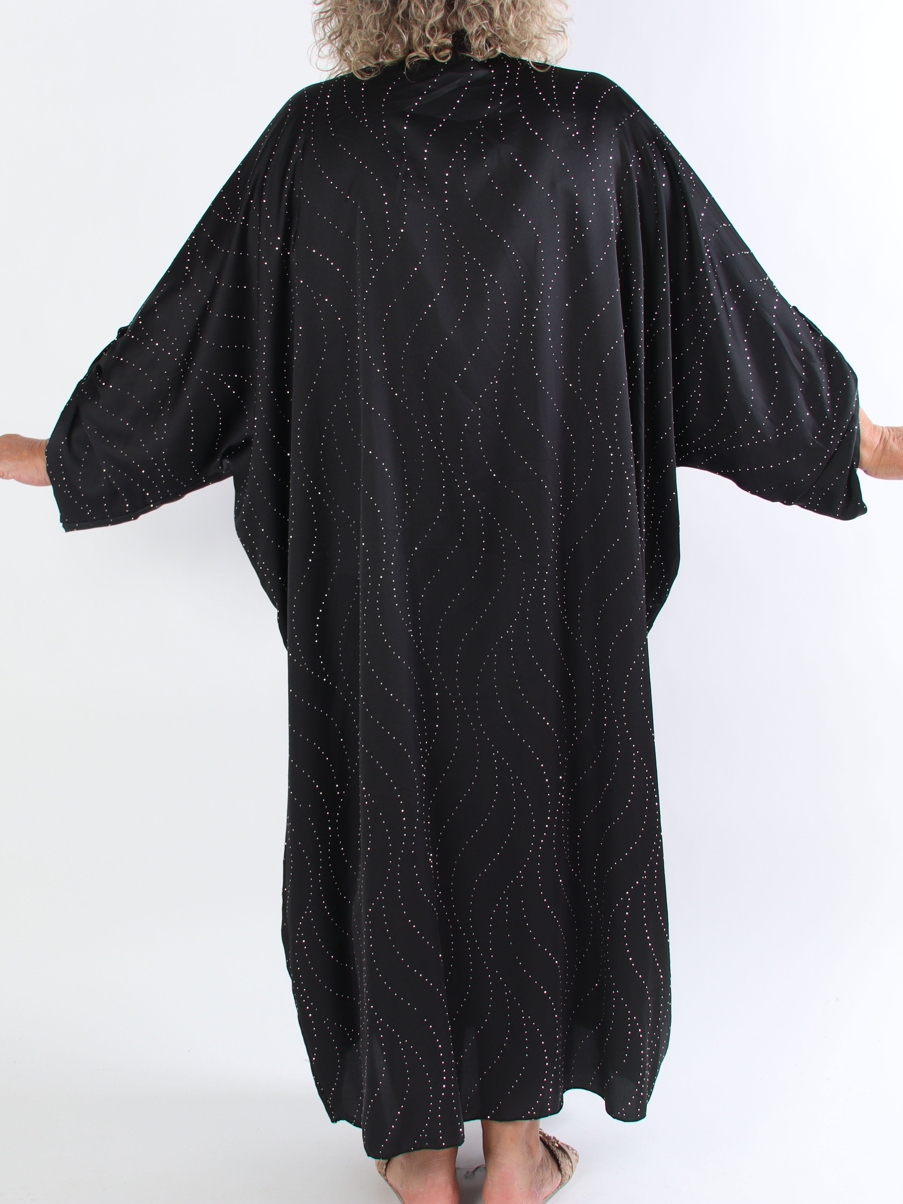 Winnie - Lång elegant plus size tunikaklänning med strass