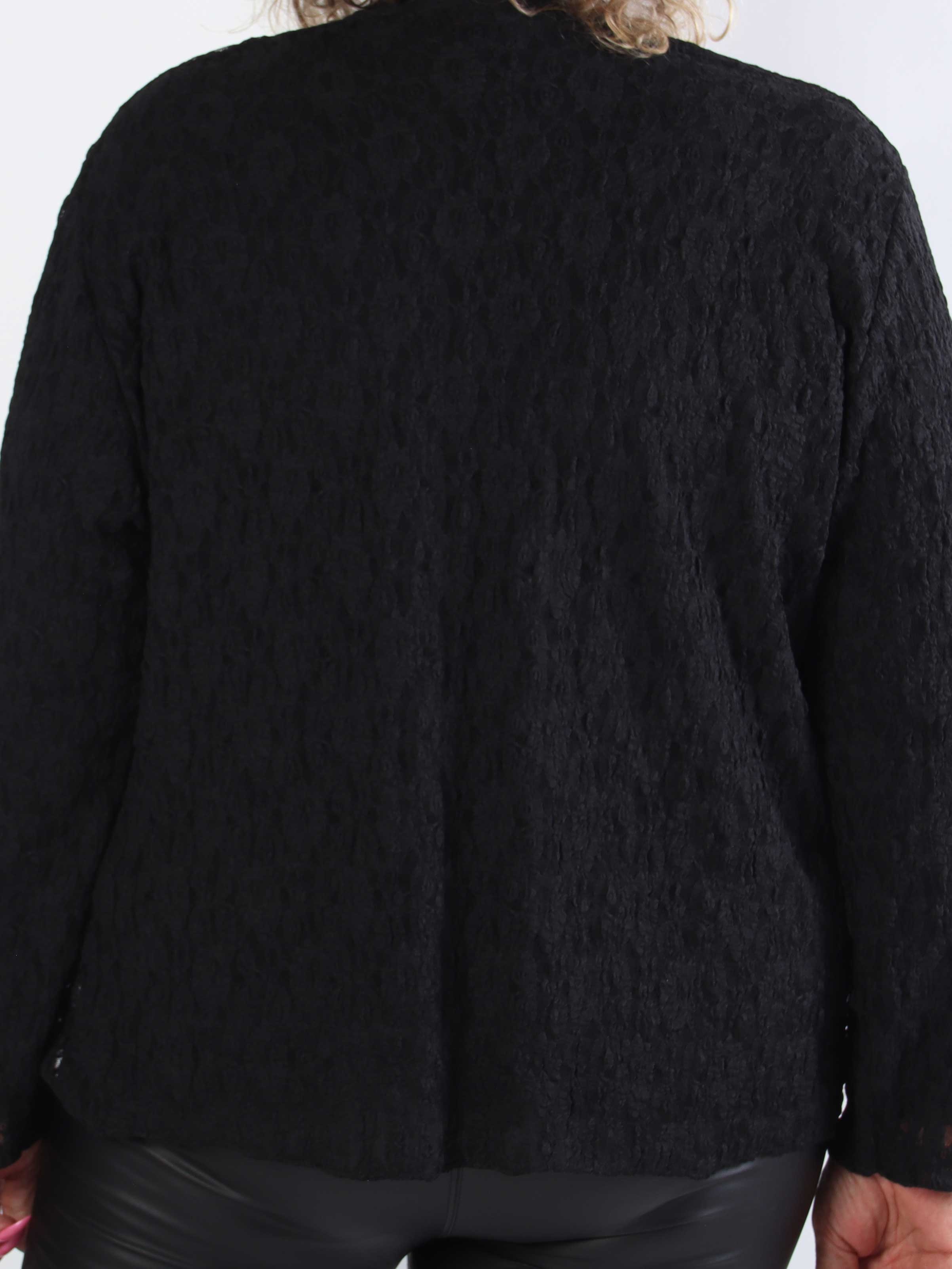 Yuri - Semitransparent plus size blondecardigan i en blød viskoseblanding