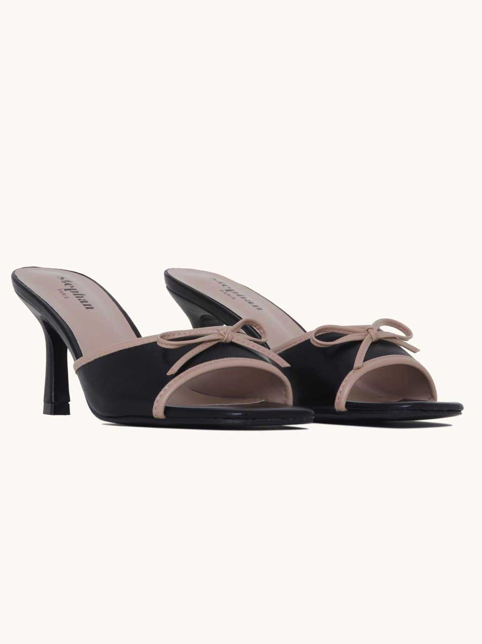 Lines - Söta stilettklackar med liten rosett