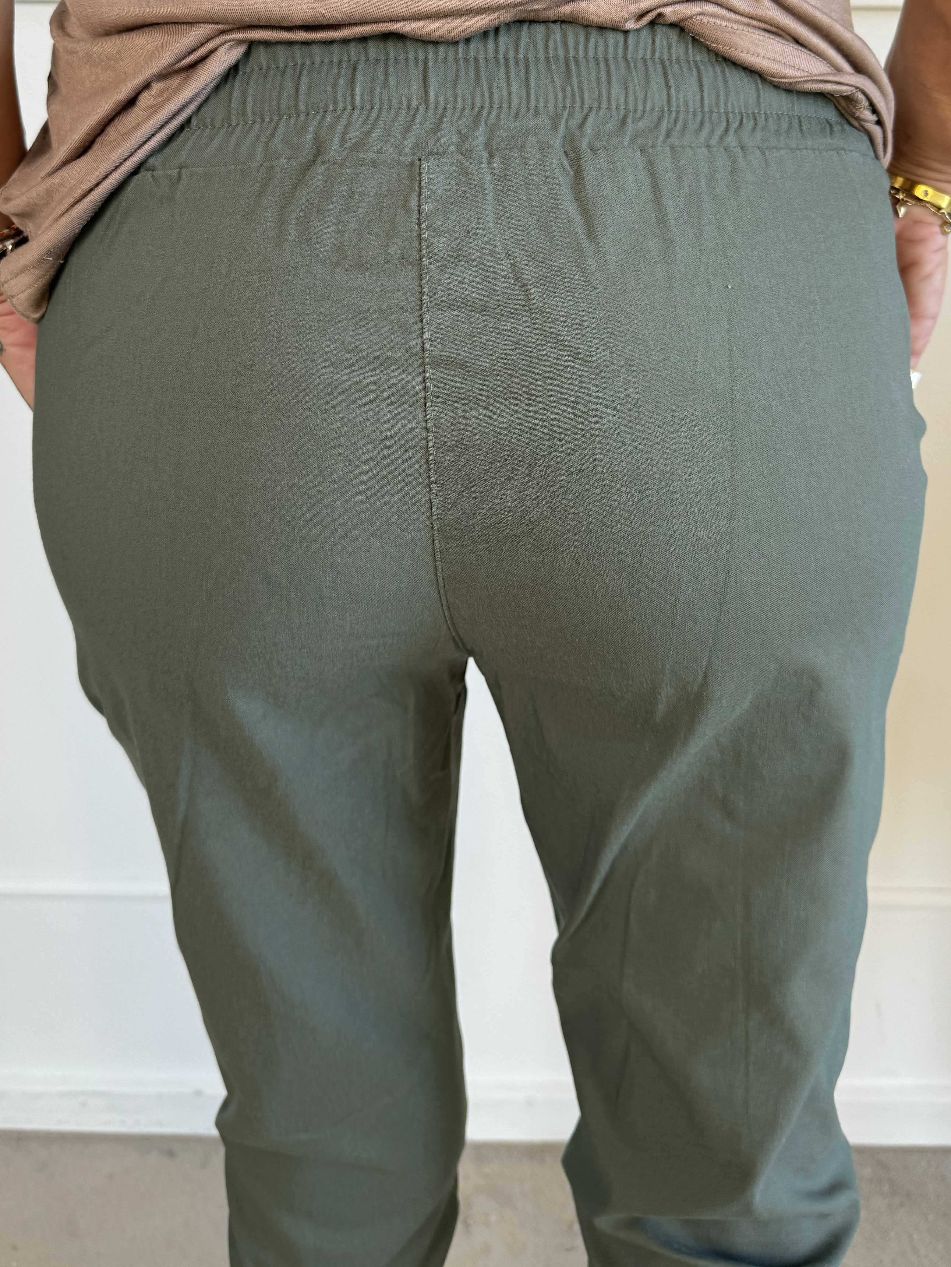 Antalya - Ankellånga byxor med resår i midjan