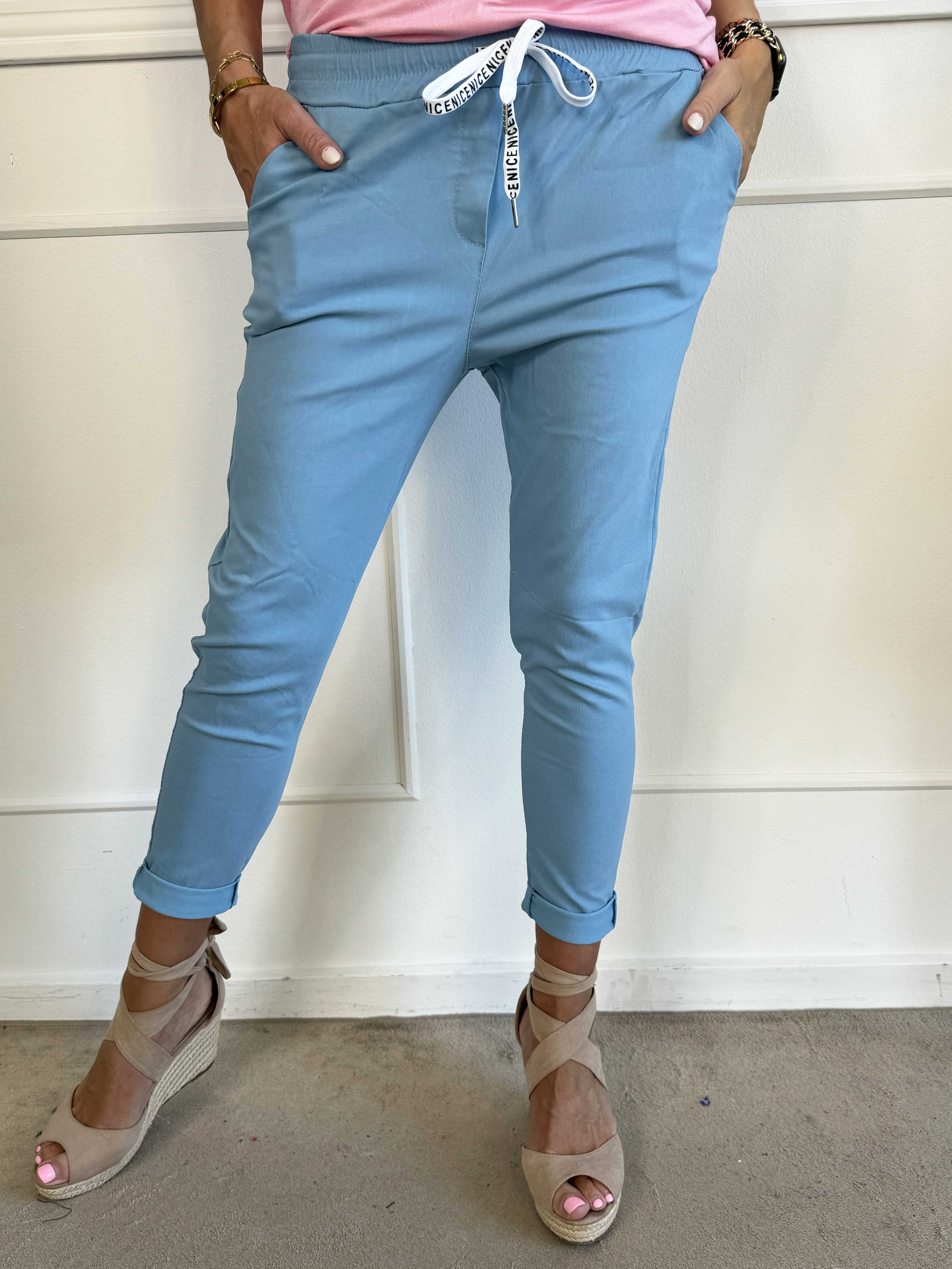 Antalya - Ankellånga byxor med resår i midjan