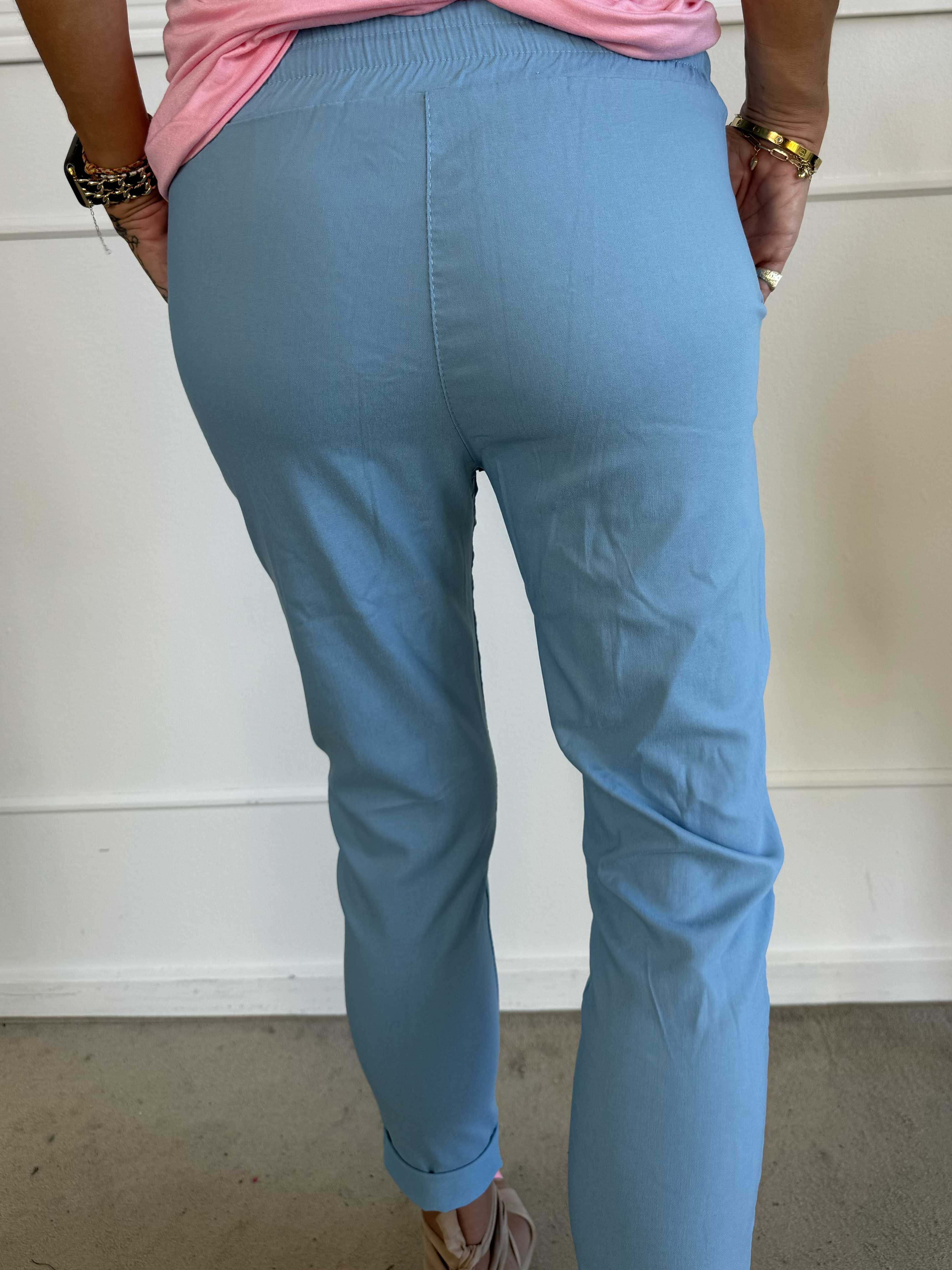 Antalya - Ankellånga byxor med resår i midjan