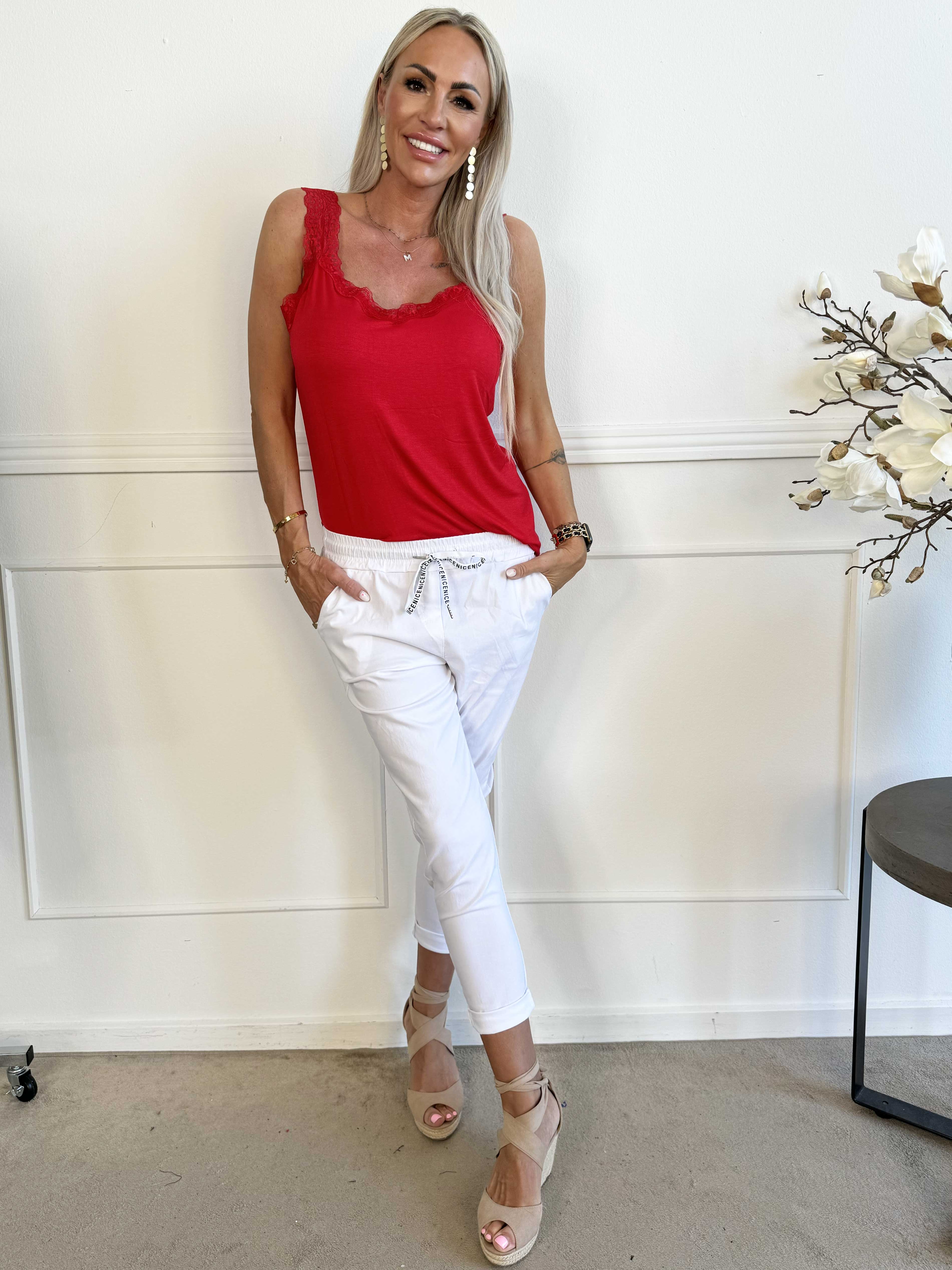 Antalya - Ankellånga byxor med resår i midjan