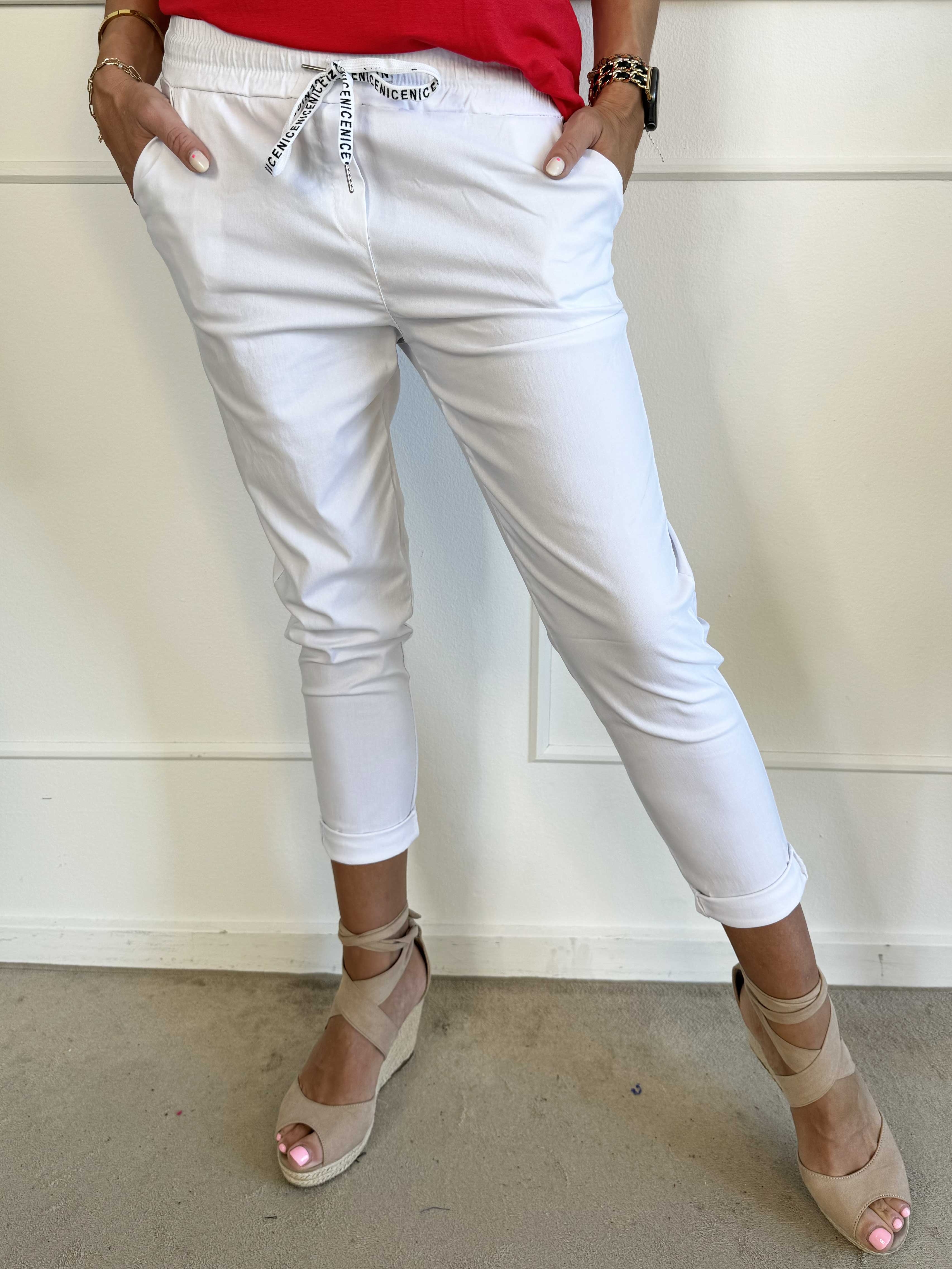 Antalya - Ankellånga byxor med resår i midjan